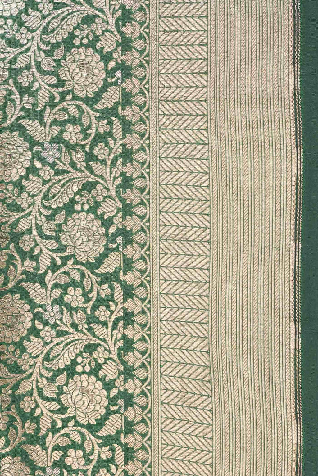 Green Dual Tone Banarasi Silk Saree