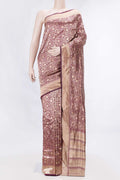 Magenta Dual Tone Banarasi Silk Saree