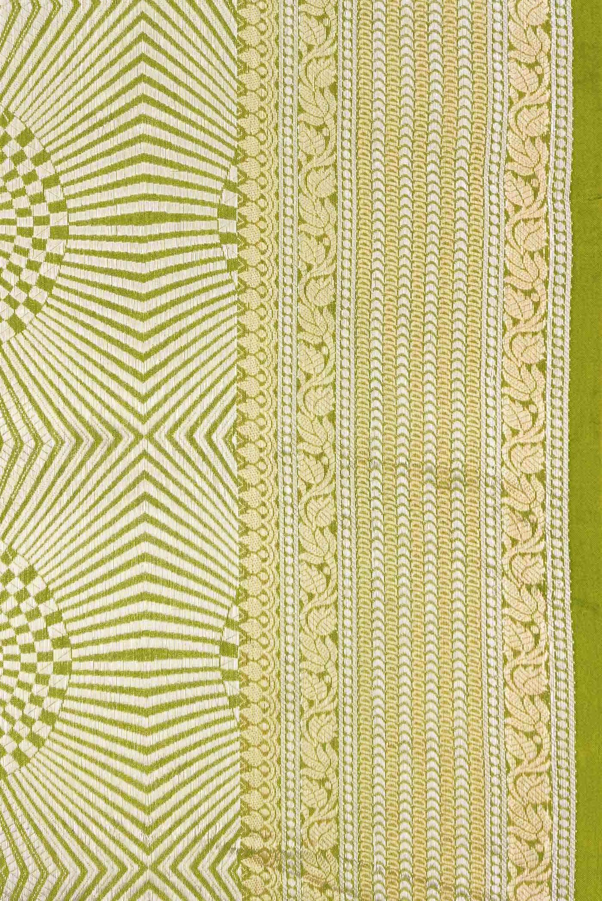 Green Dual Tone Banarasi Silk Saree