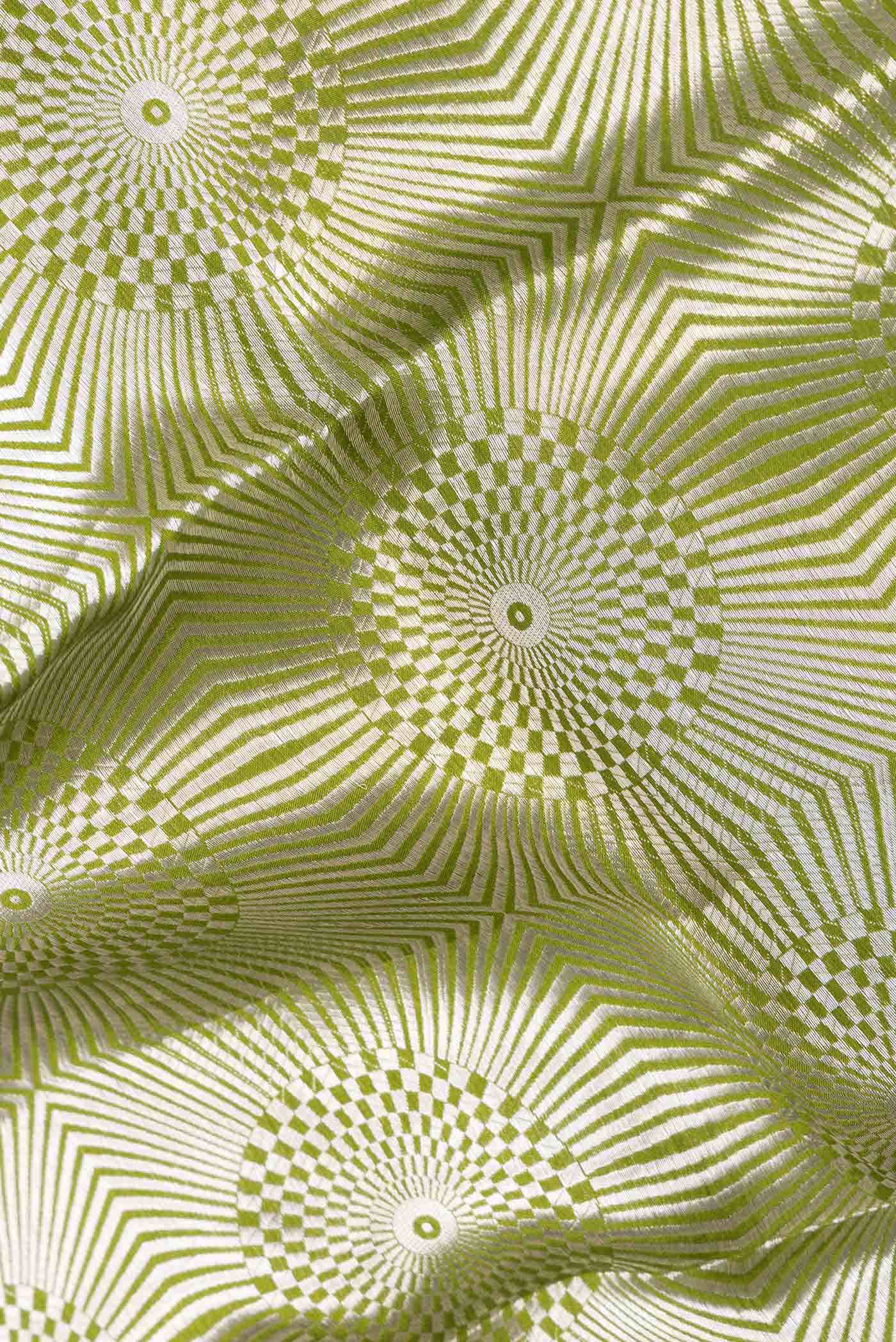 Green Dual Tone Banarasi Silk Saree