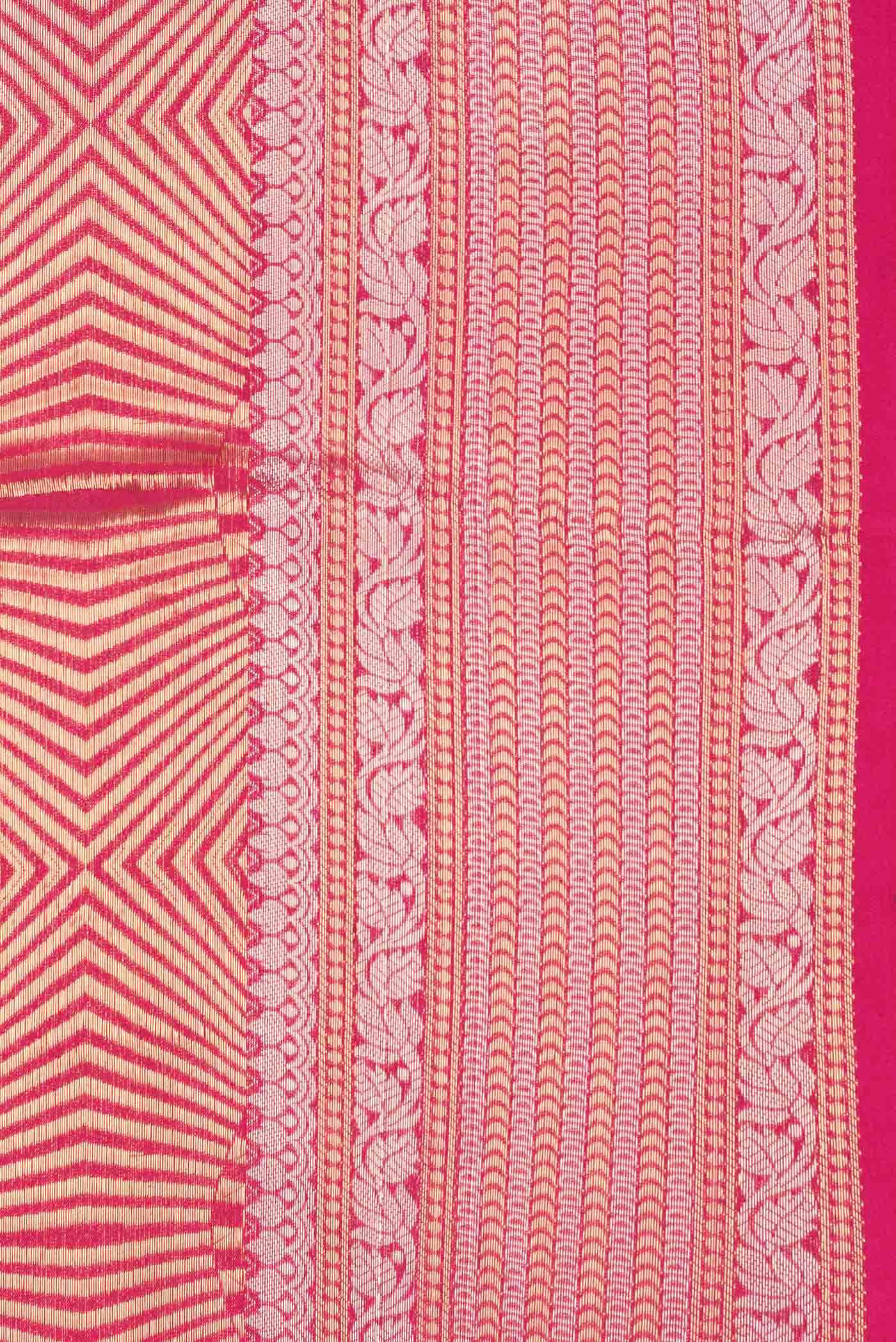 Pink Dual Tone Banarasi Silk Saree