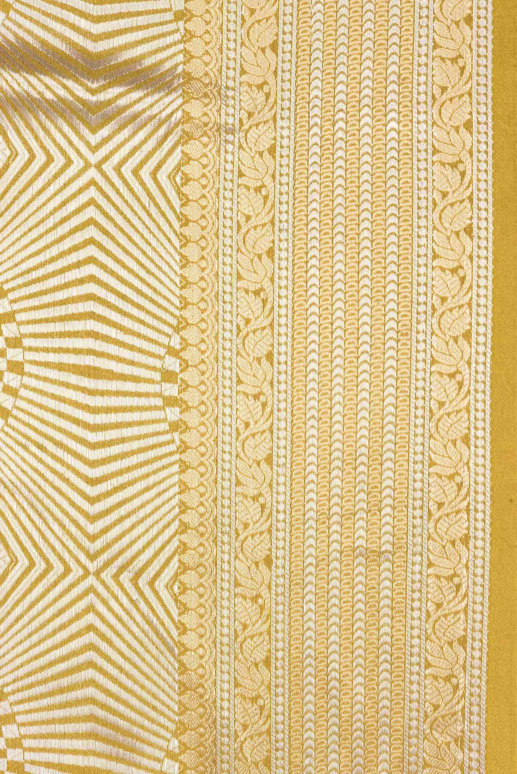 Mustard Dual Tone Banarasi Silk Saree