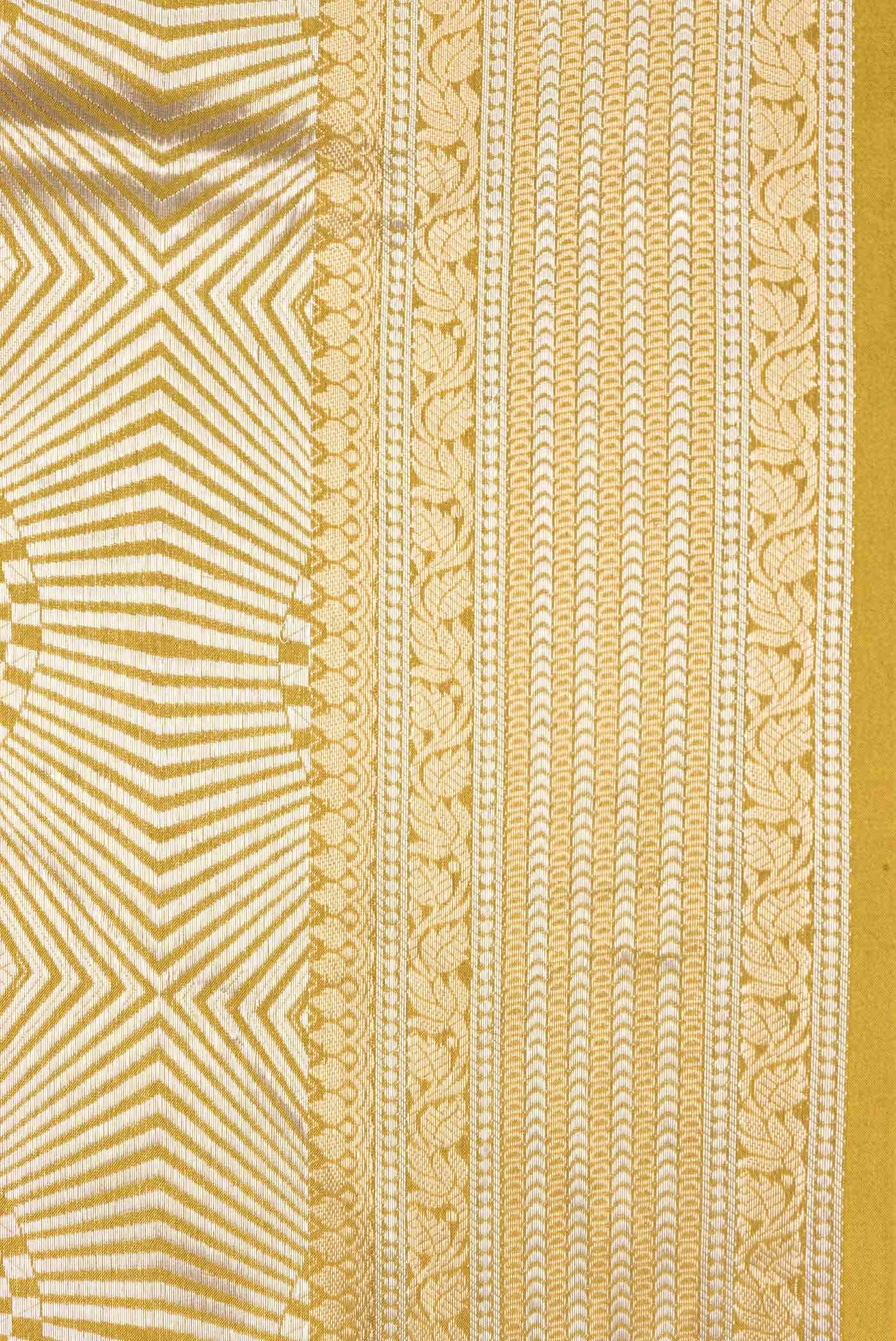 Mustard Dual Tone Banarasi Silk Saree