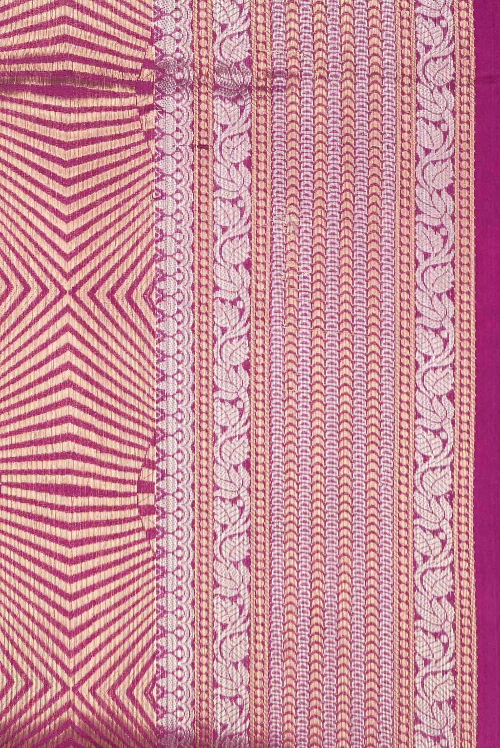 Pink Dual Tone Banarasi Silk Saree