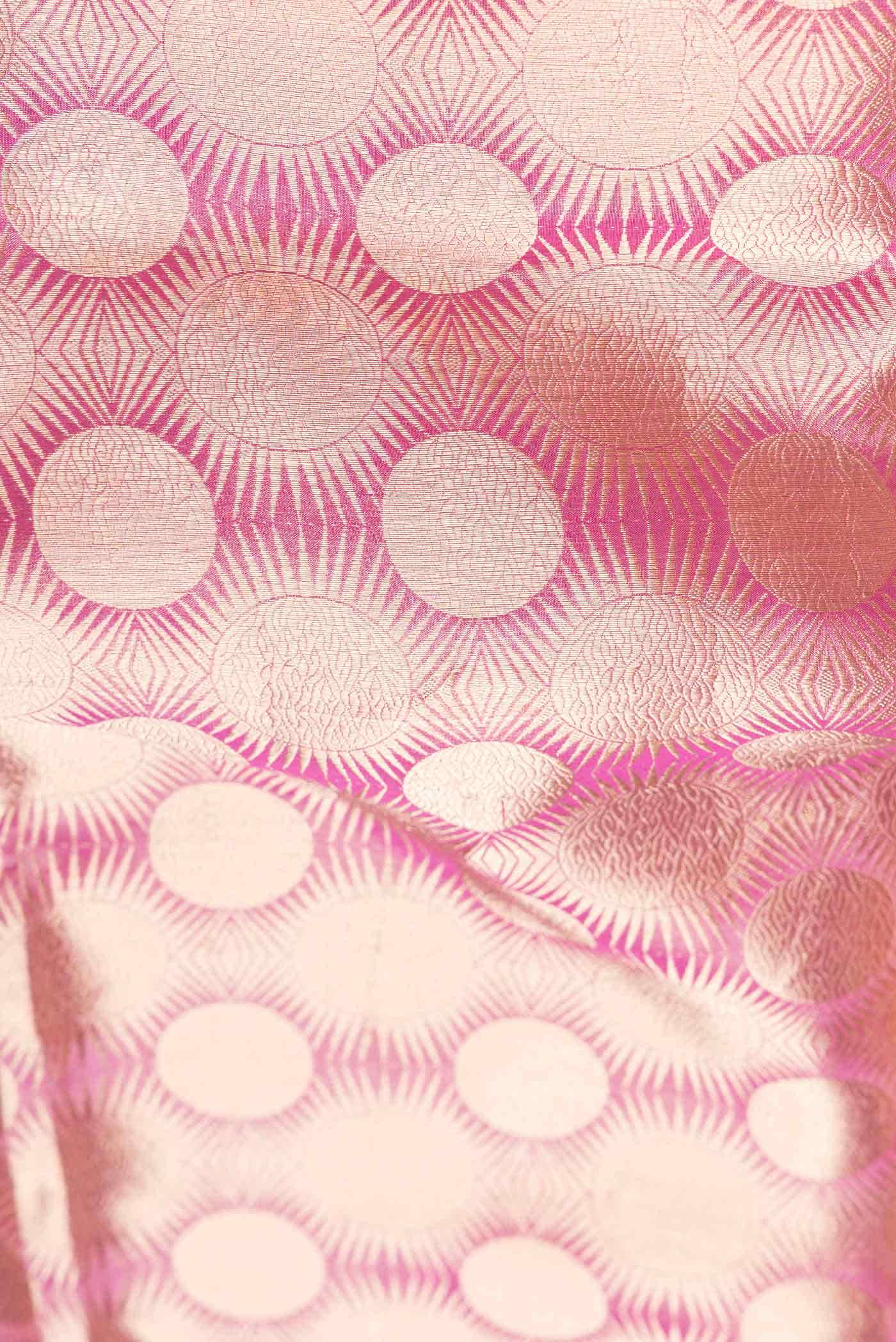 Pink Dual Tone Banarasi Silk Saree