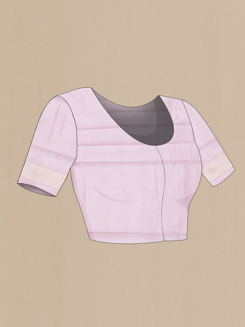 Peach and Lavender Dual Tone Tussar Silk Saree