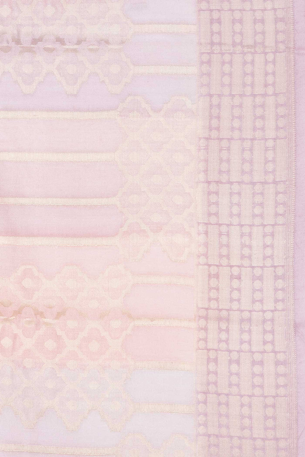 Peach and Lavender Dual Tone Tussar Silk Saree