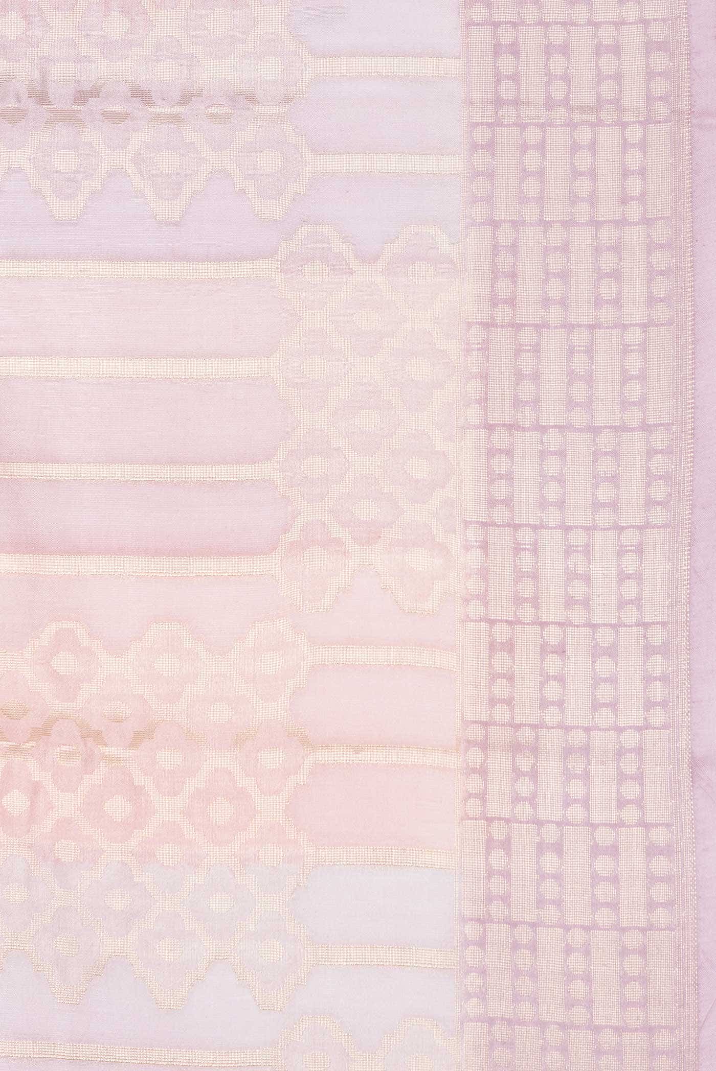 Peach and Lavender Dual Tone Tussar Silk Saree