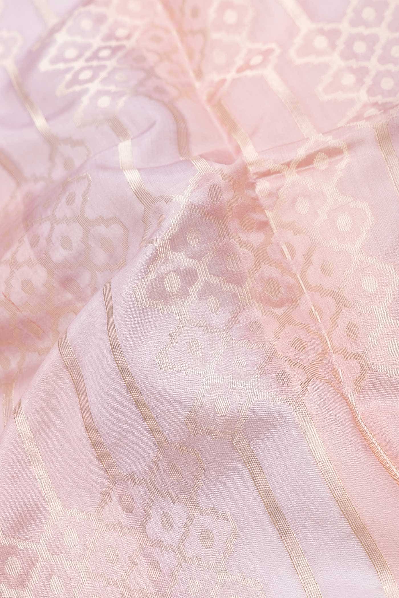 Peach and Lavender Dual Tone Tussar Silk Saree