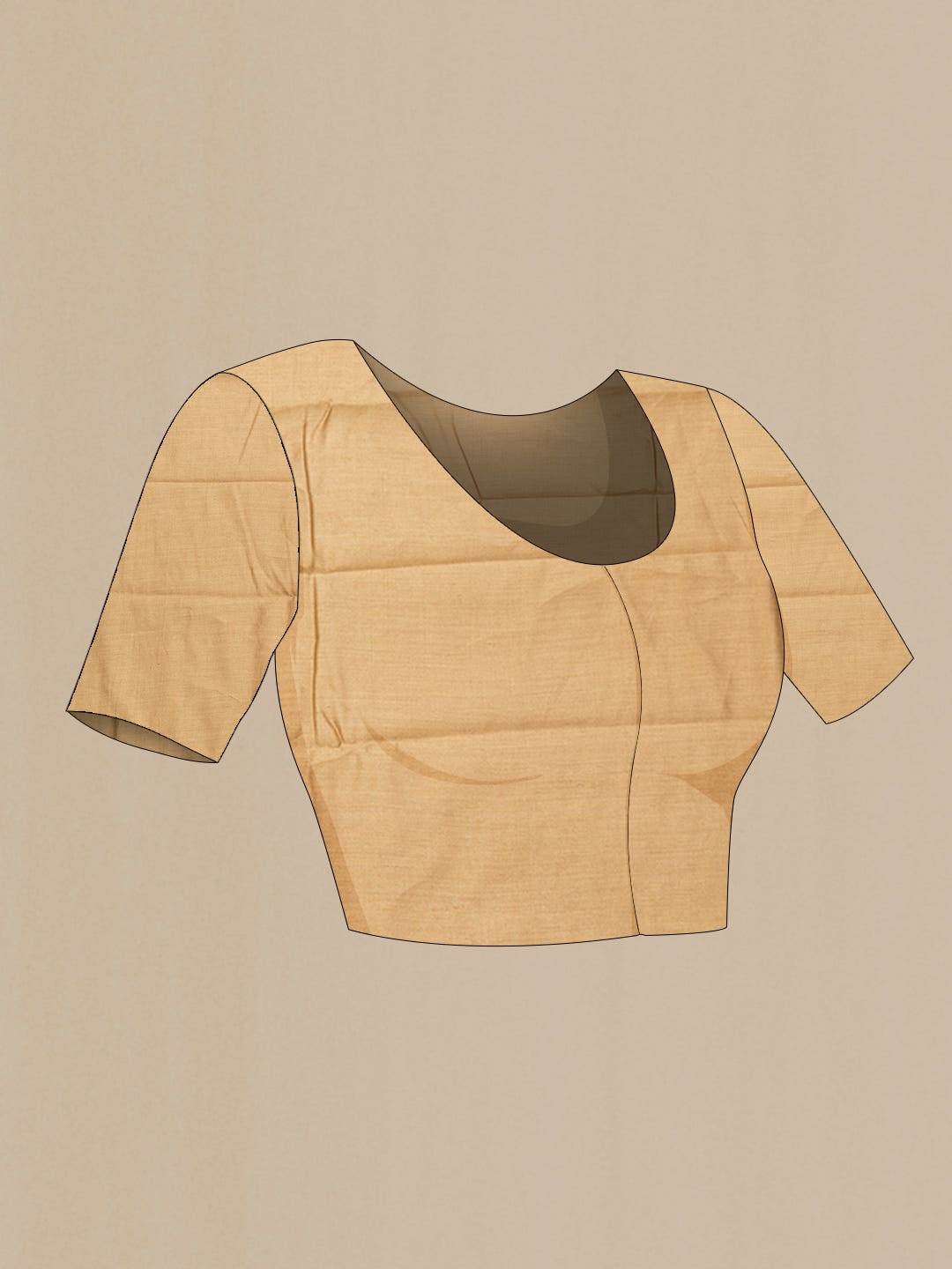 Caramel Dual Tone Tussar Silk Saree
