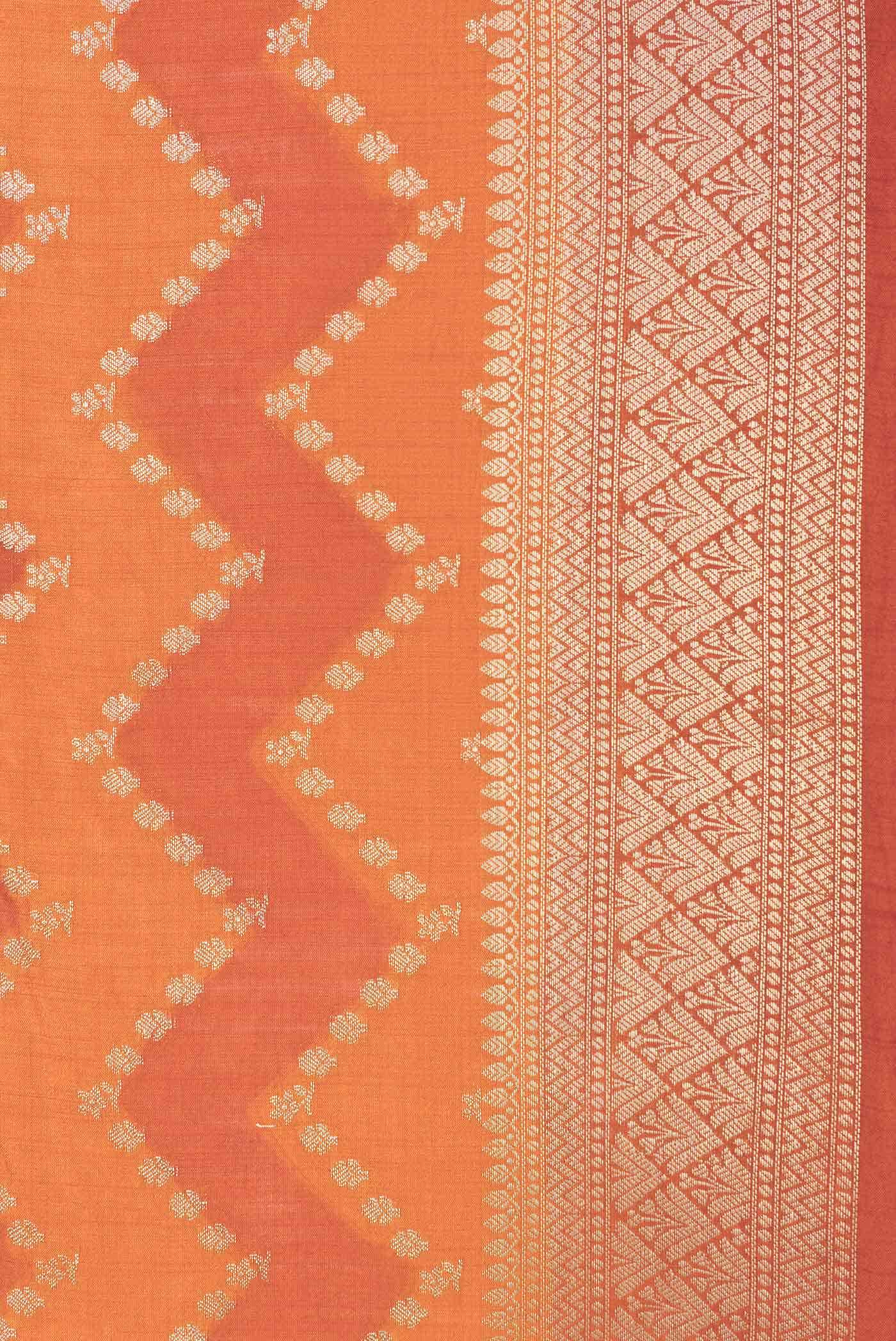 Mustard Dual Tone Tussar Silk Saree