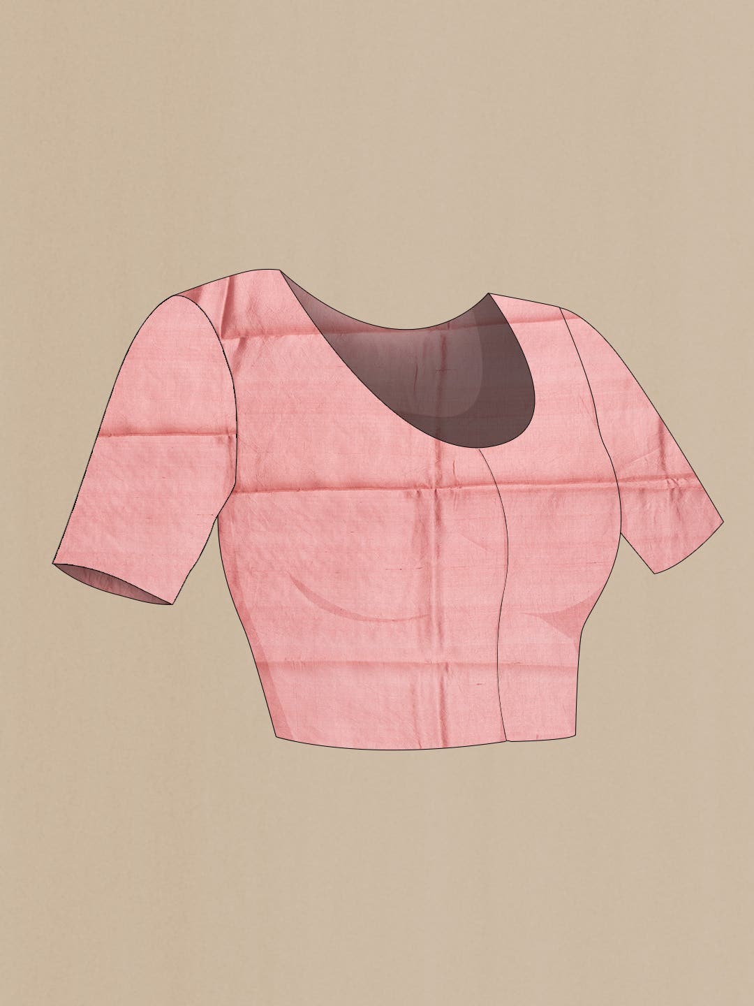 Bronze Dual Tone Tussar Silk Saree