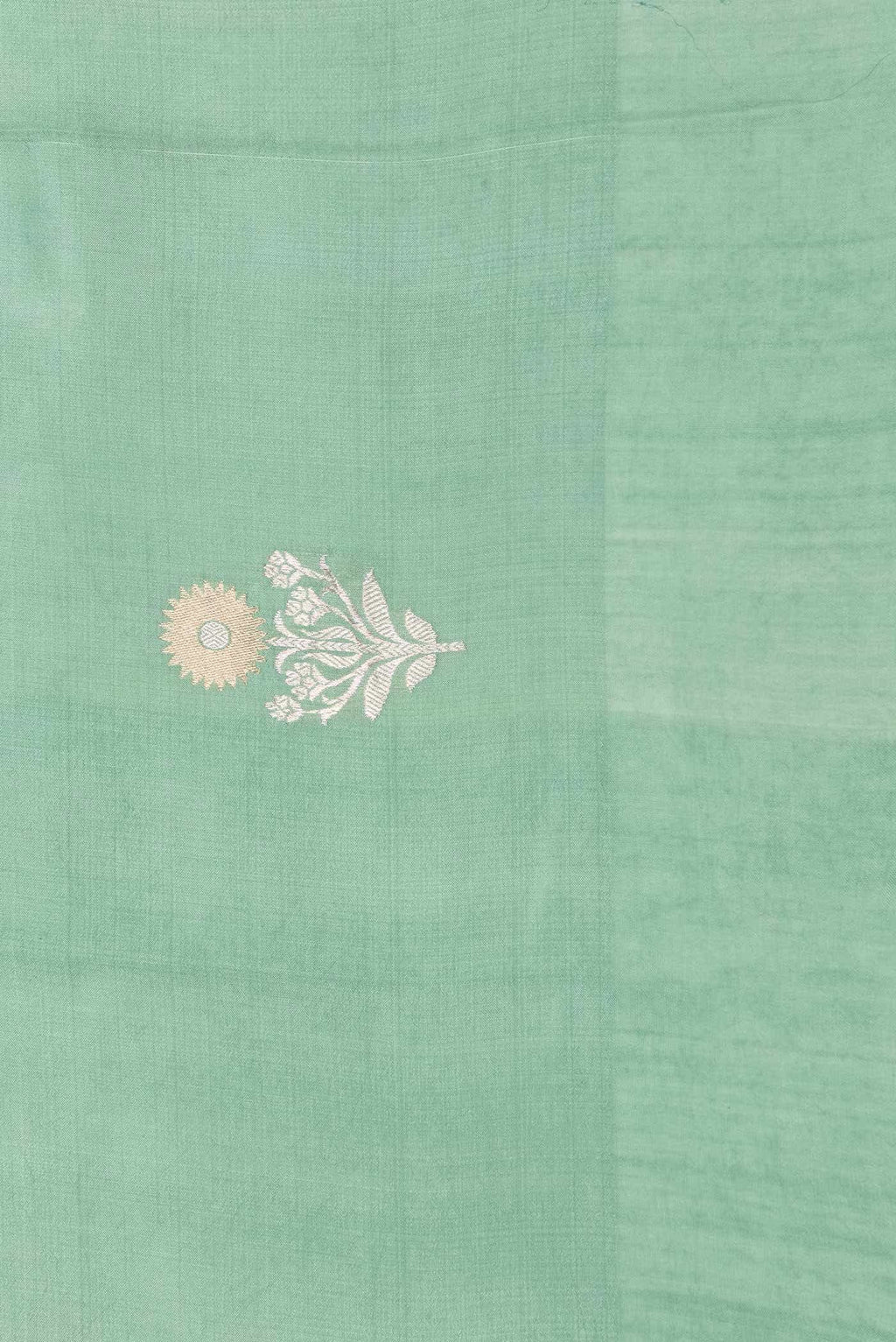 Light Green Dual Tone Banarasi Silk Saree