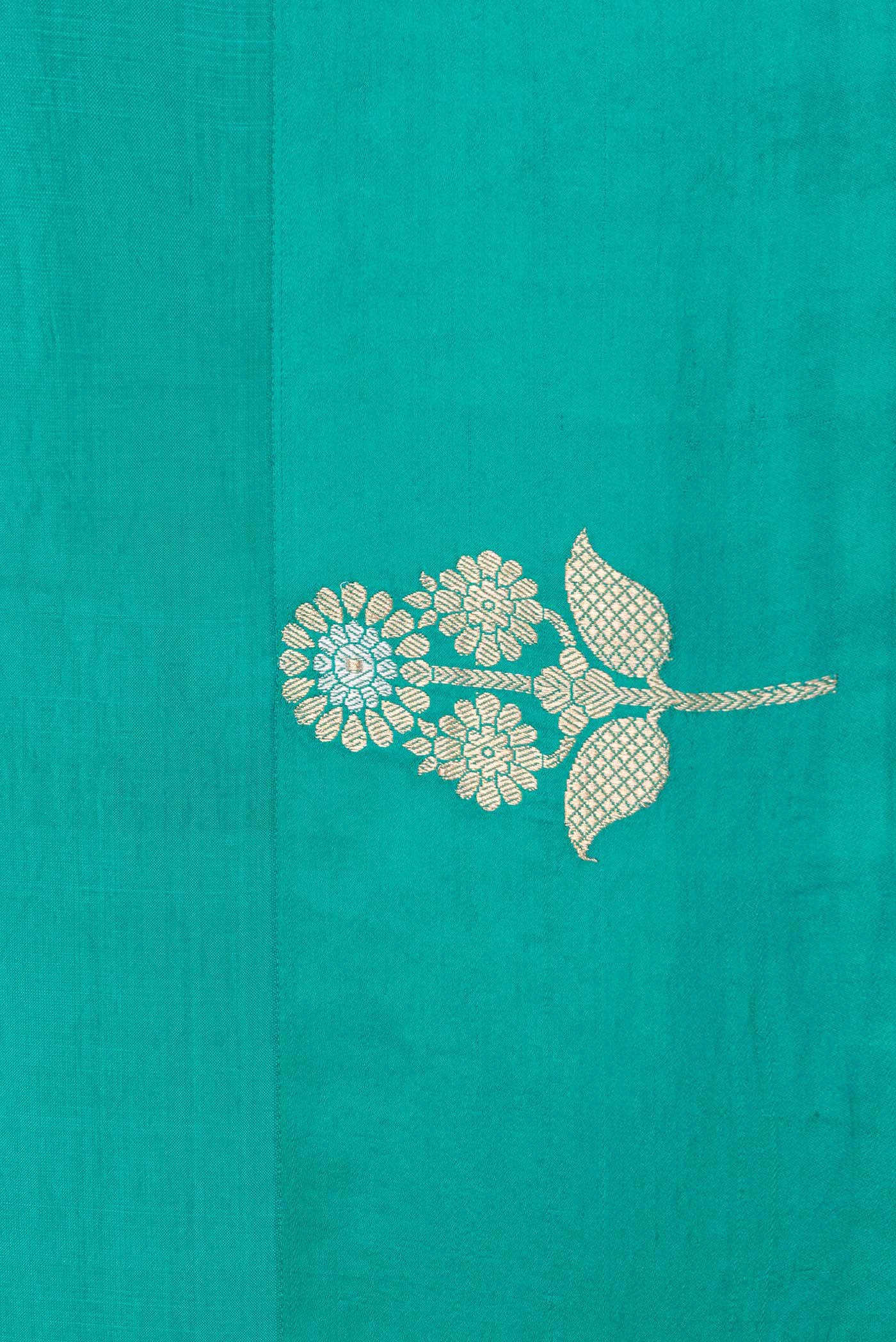 Green Dual Tone Banarasi Silk Saree