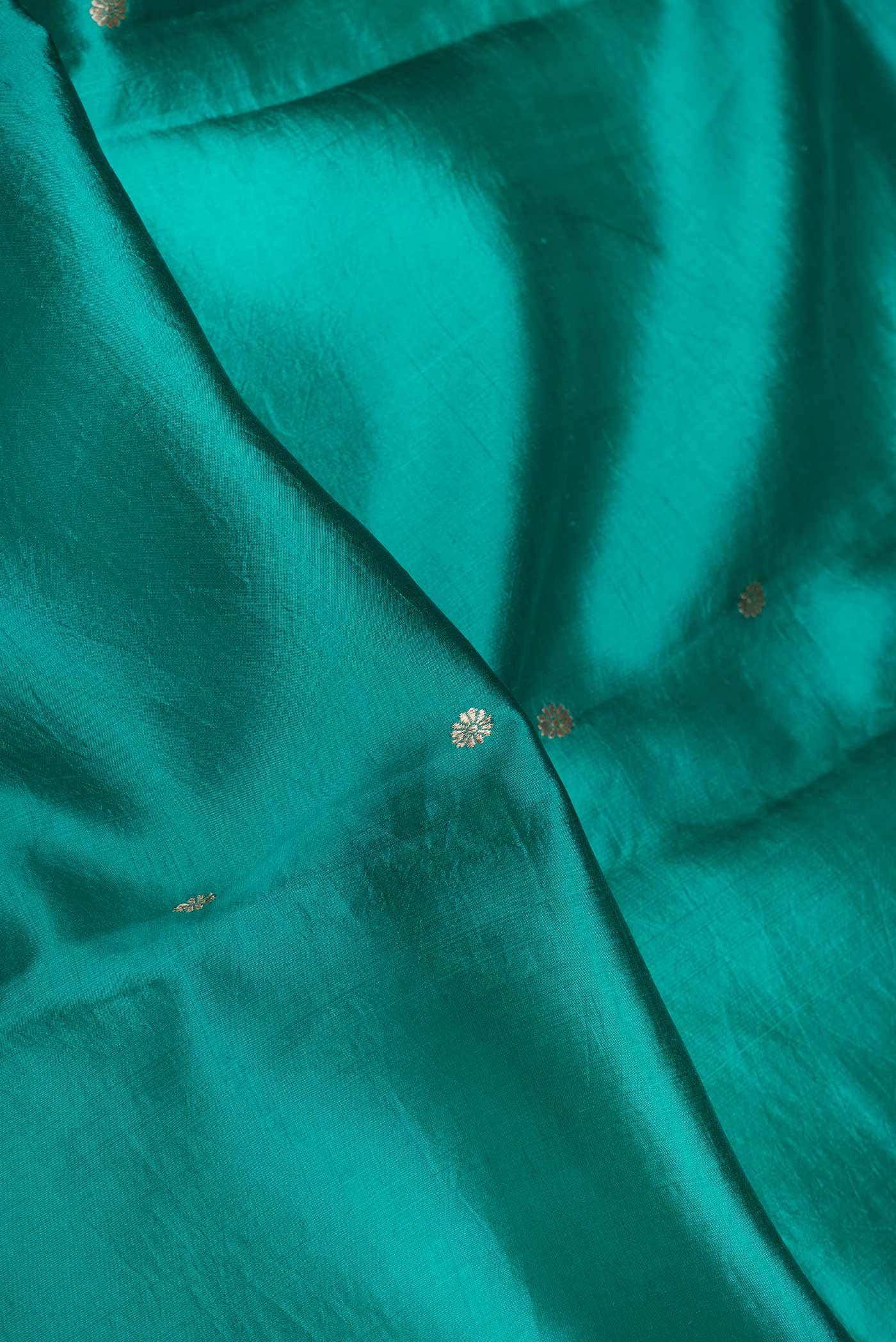 Green Dual Tone Banarasi Silk Saree
