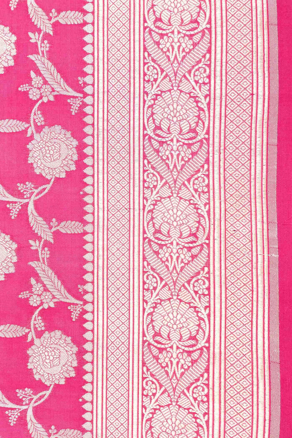 Pink Dual Tone Banarasi Silk Saree