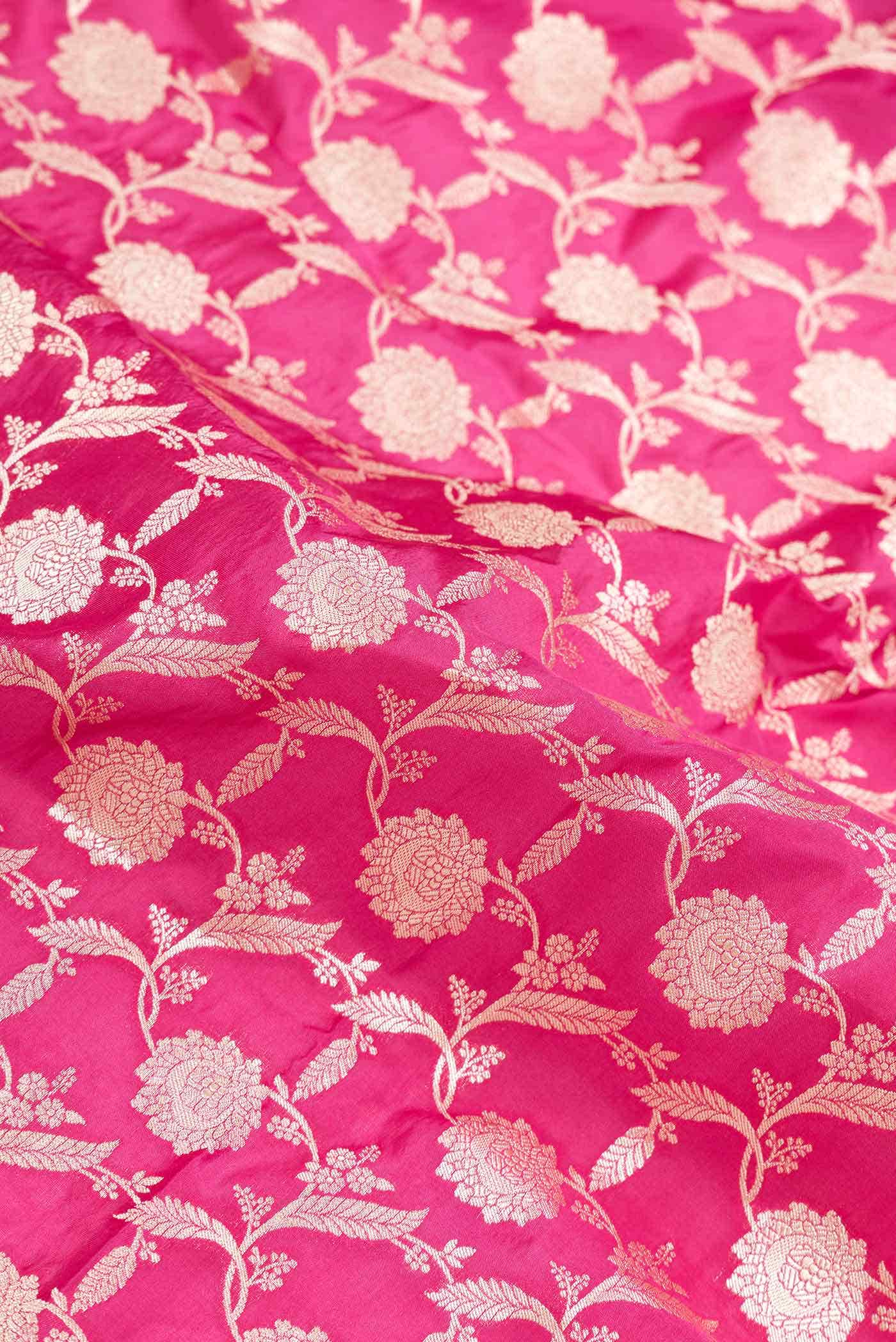 Pink Dual Tone Banarasi Silk Saree