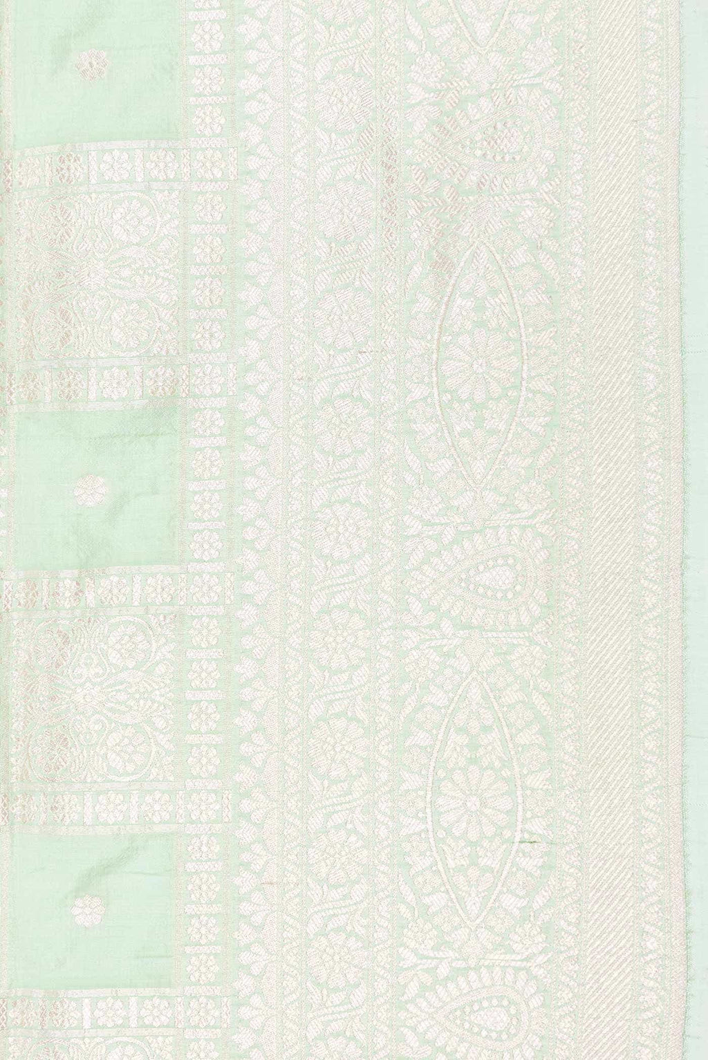 Light Green Dual Tone Banarasi Silk Saree