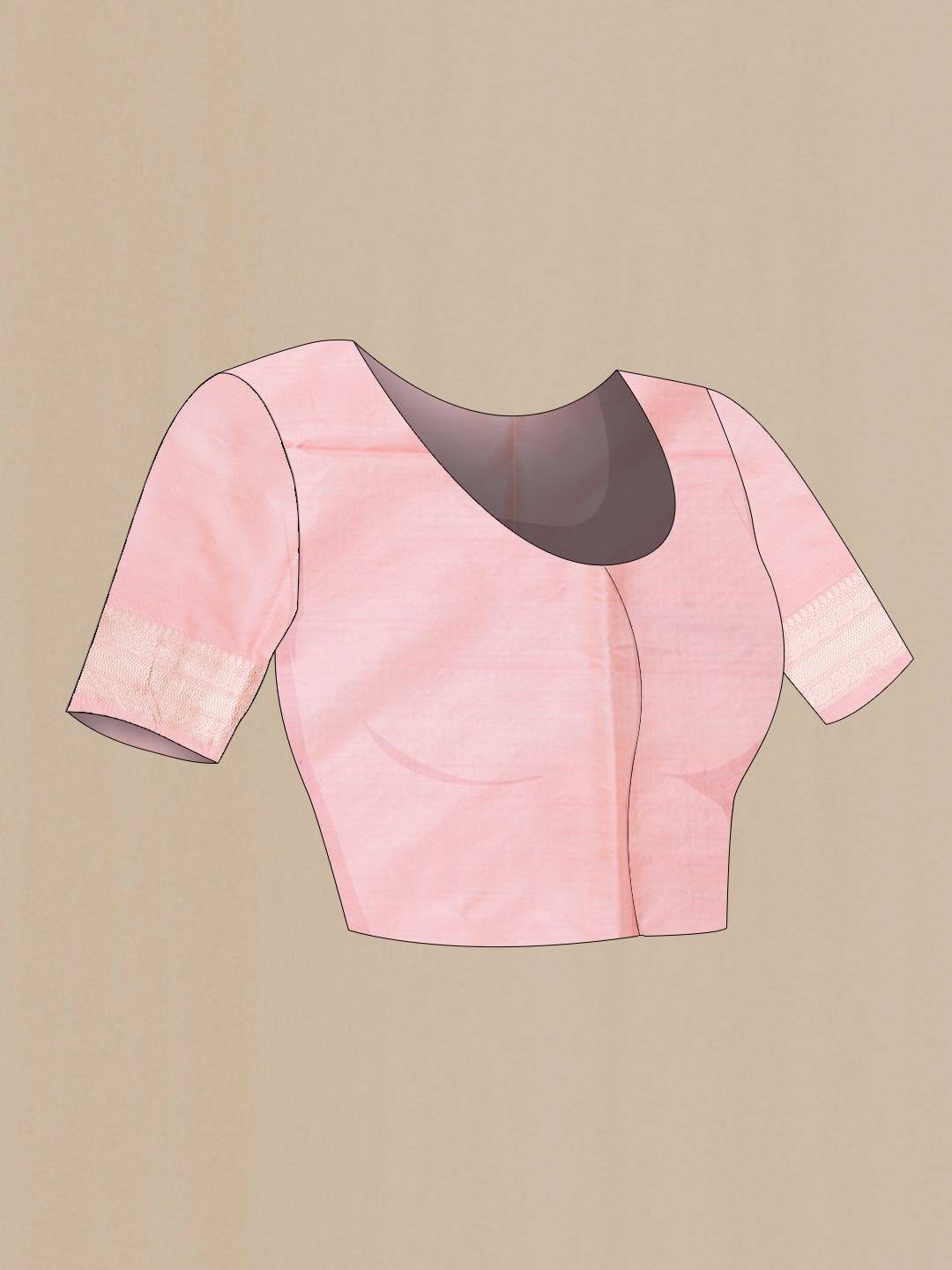 Pink Dual Tone Banarasi Silk Saree