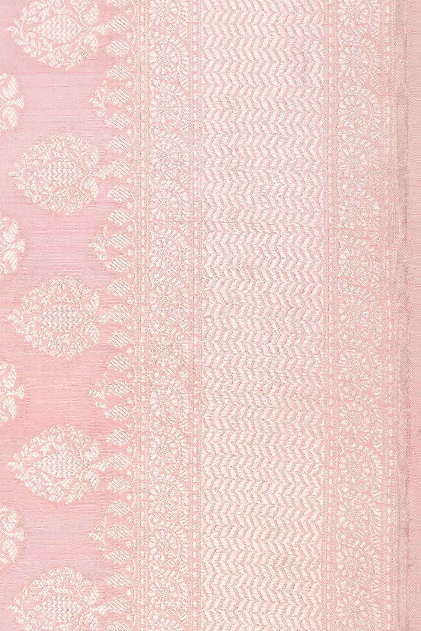 Pink Dual Tone Banarasi Silk Saree