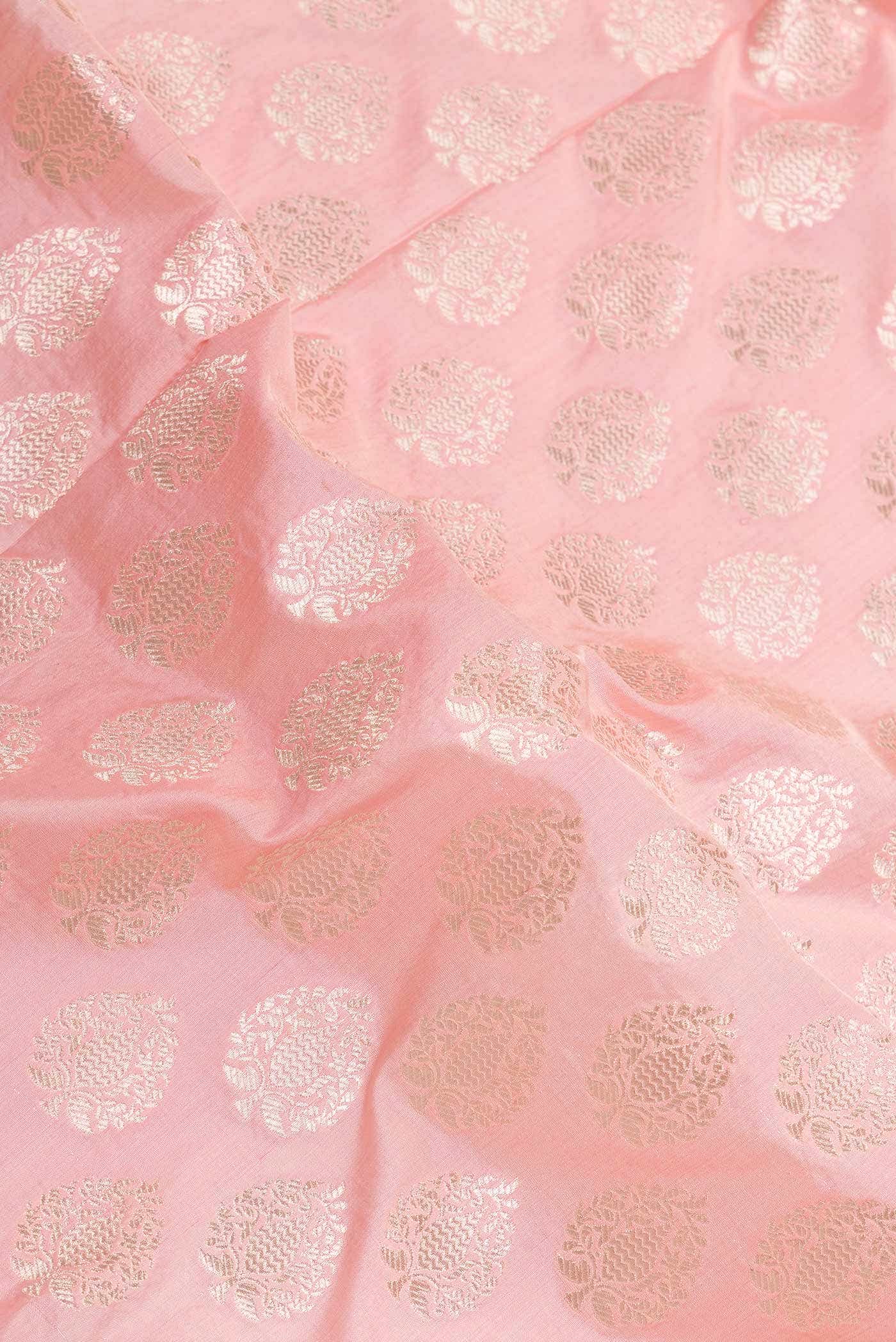 Pink Dual Tone Banarasi Silk Saree