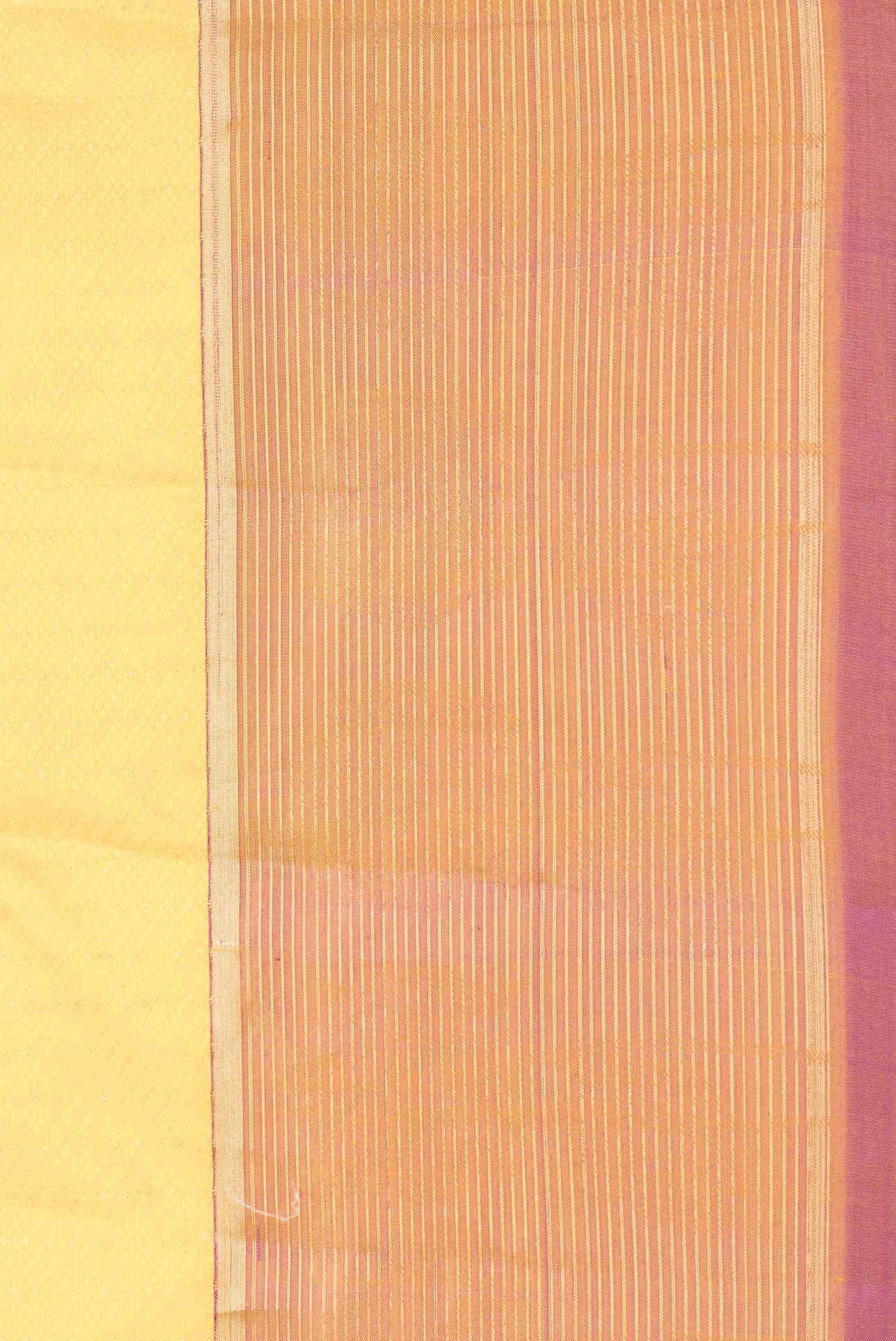 Yellow Dual Tone Kanchipuram Silk Saree