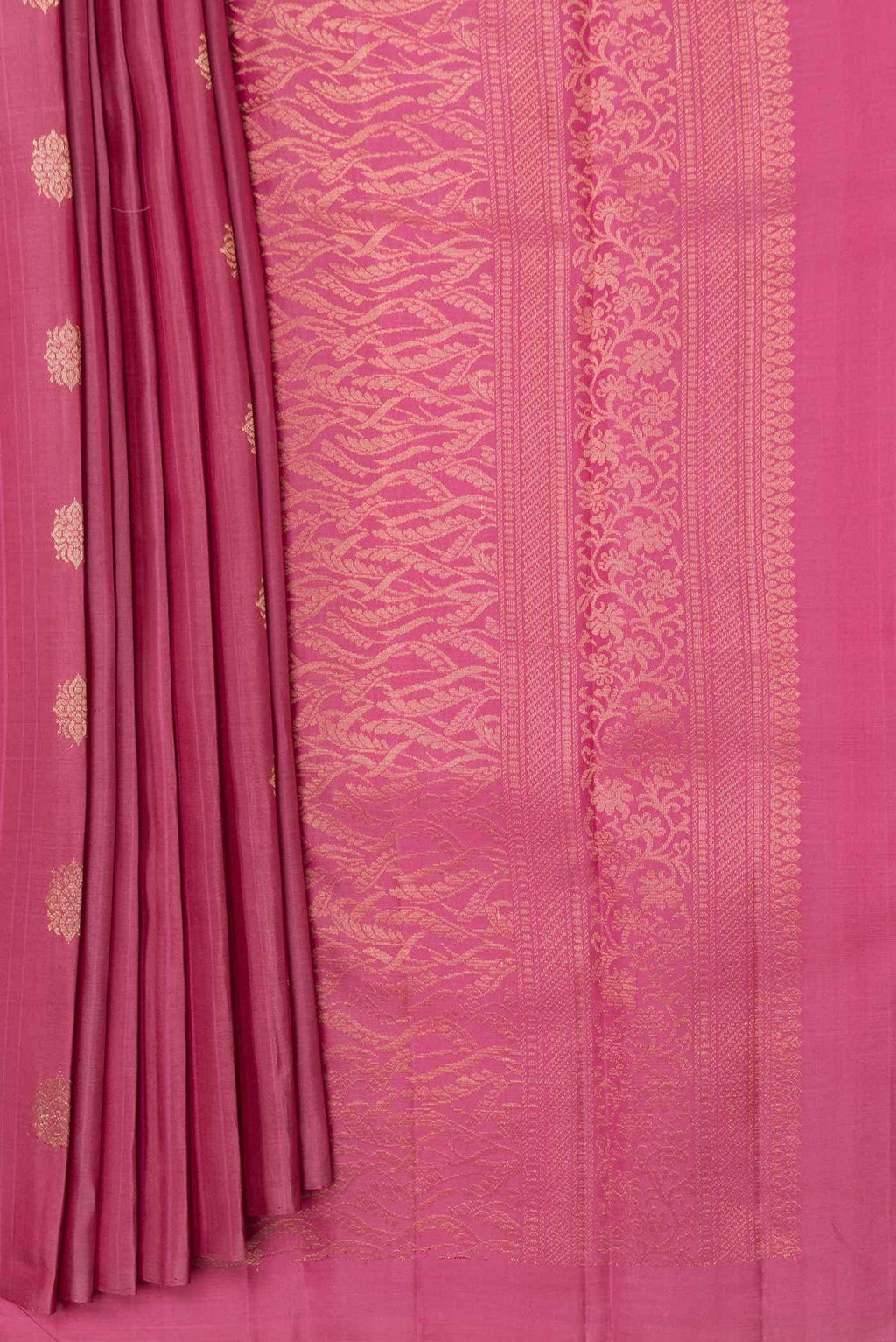 Pink Dual Tone Soft Silk Saree