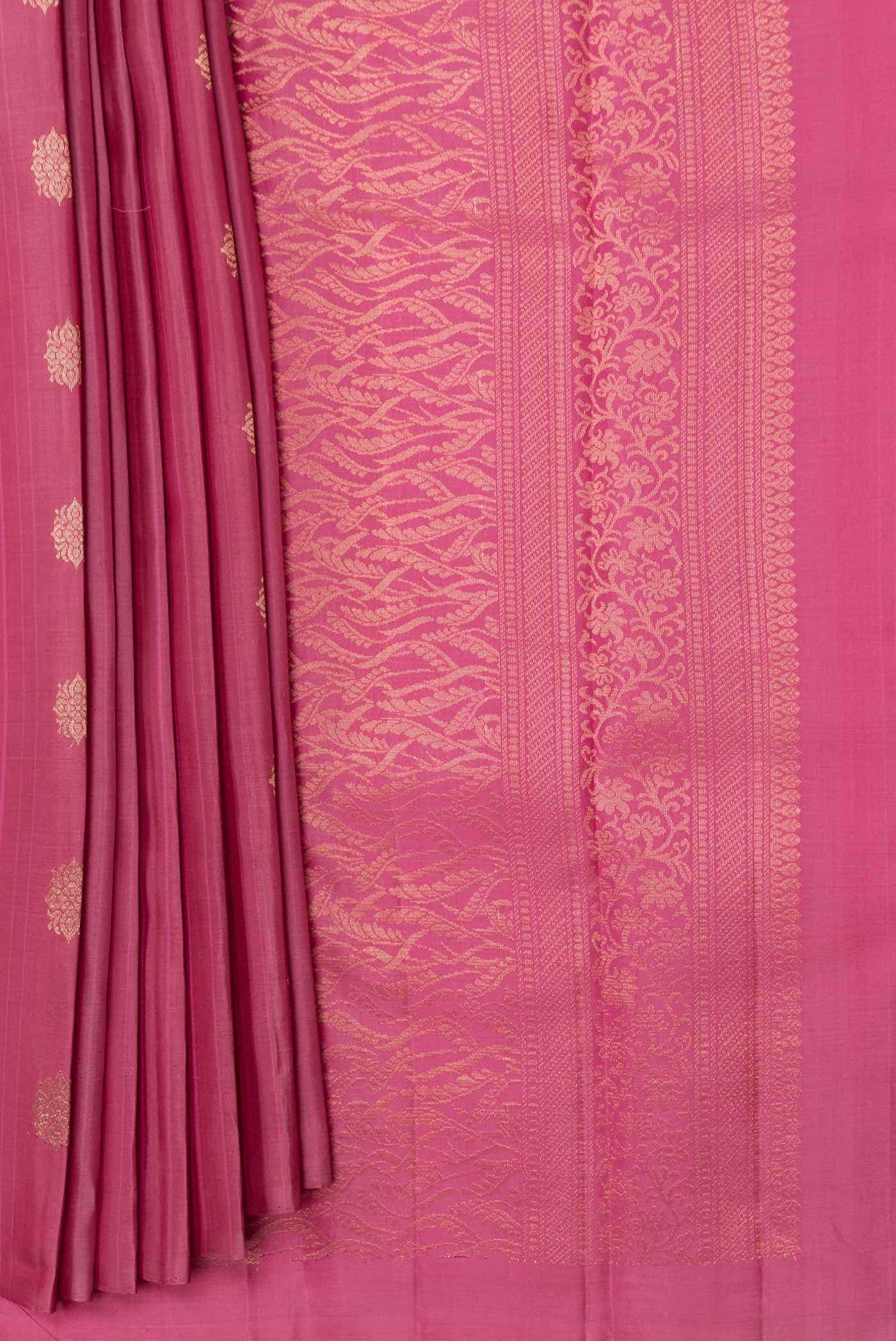 Pink Dual Tone Soft Silk Saree