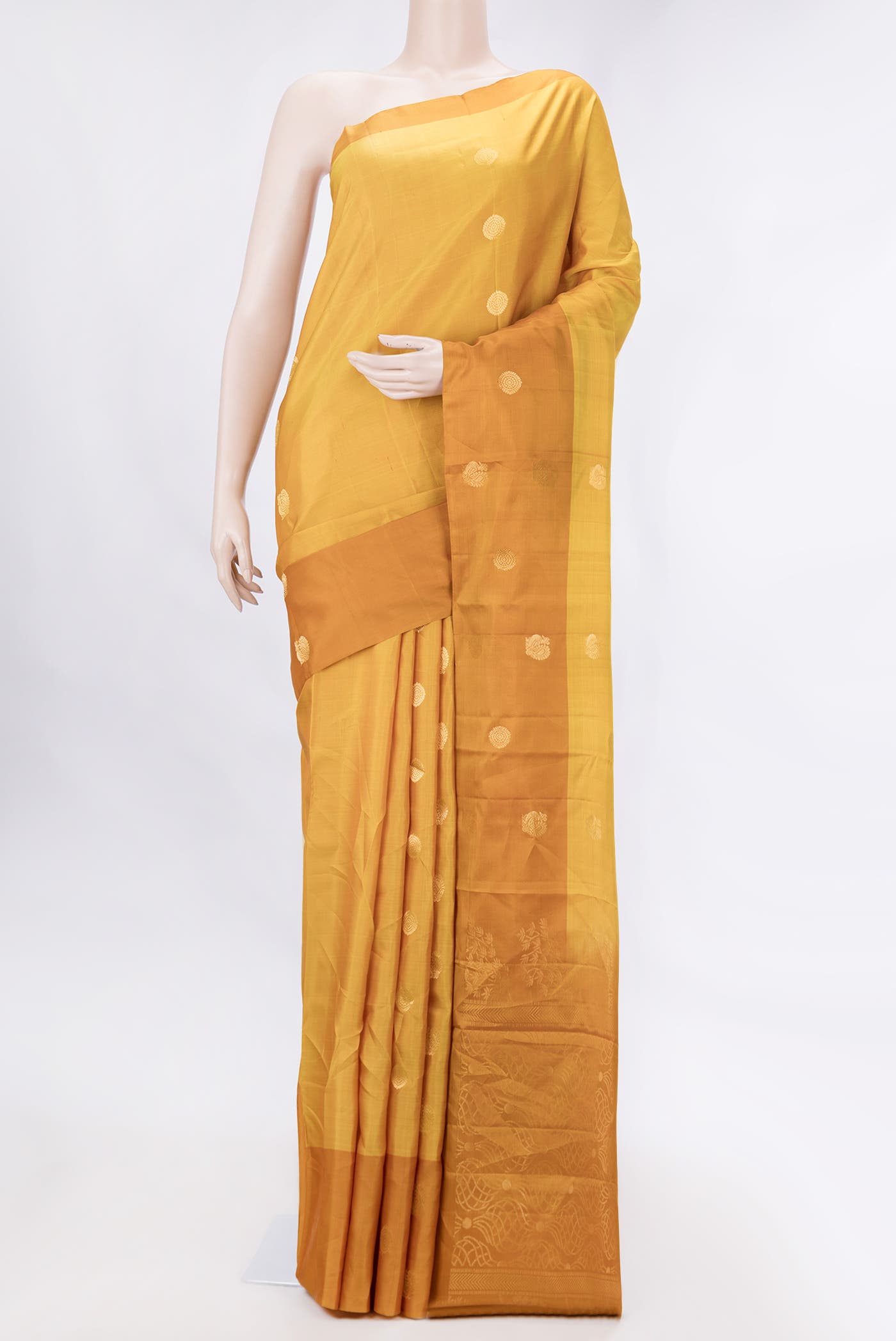 Mehandi Green Dual Tone Soft Silk Saree