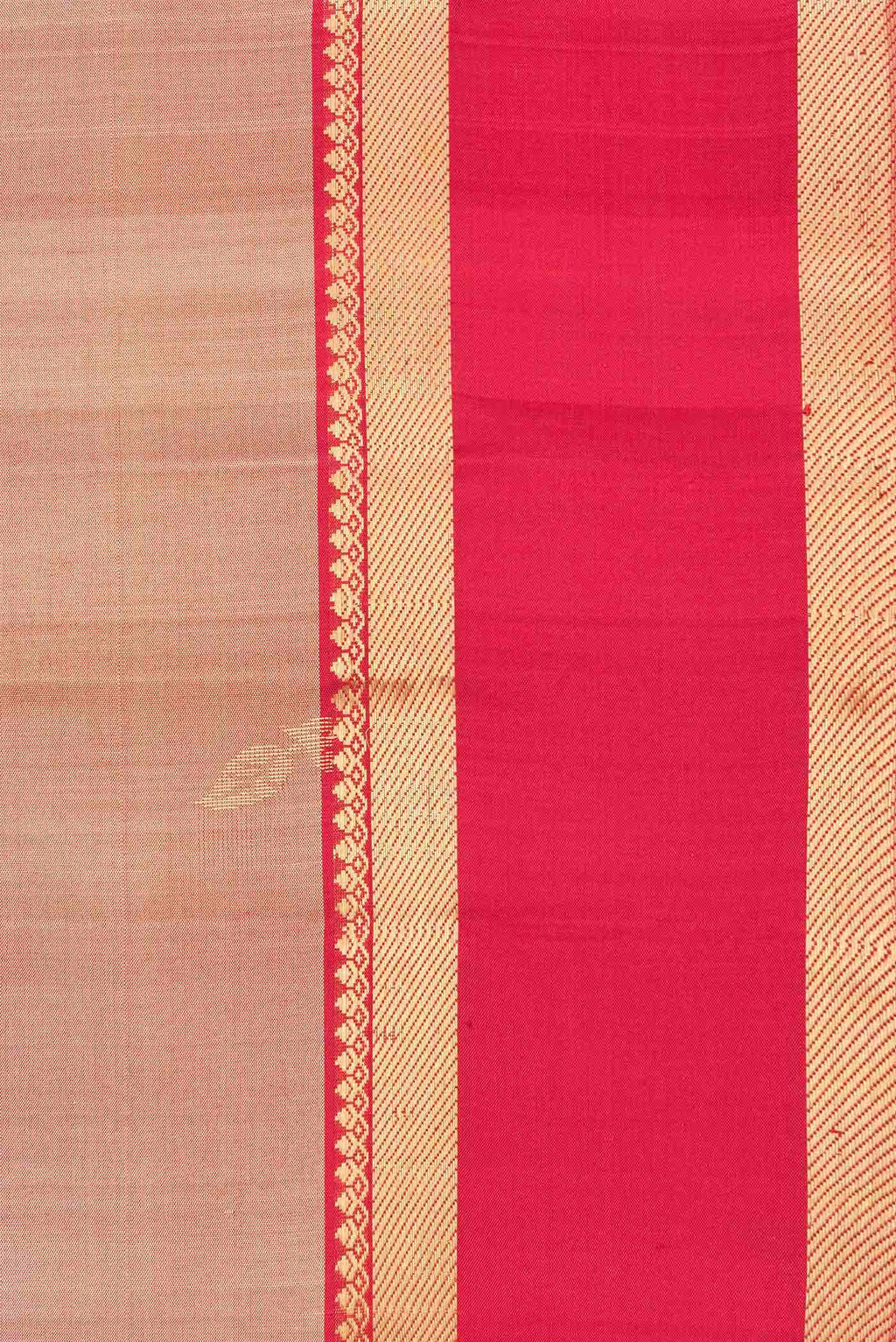 Brown Dual Tone Soft Silk Saree