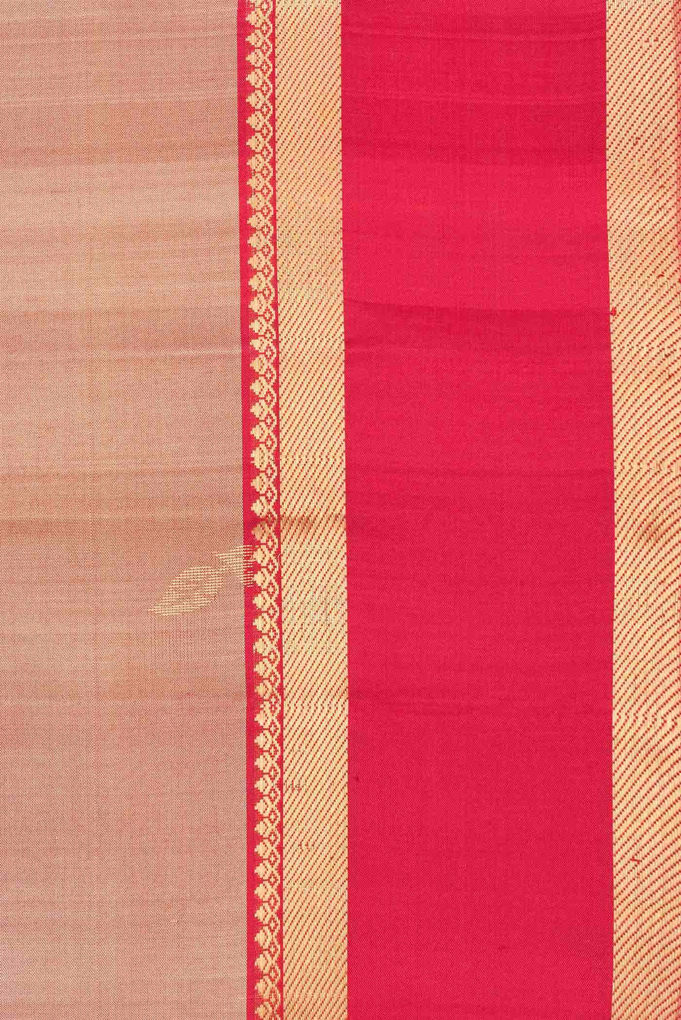Brown Dual Tone Soft Silk Saree