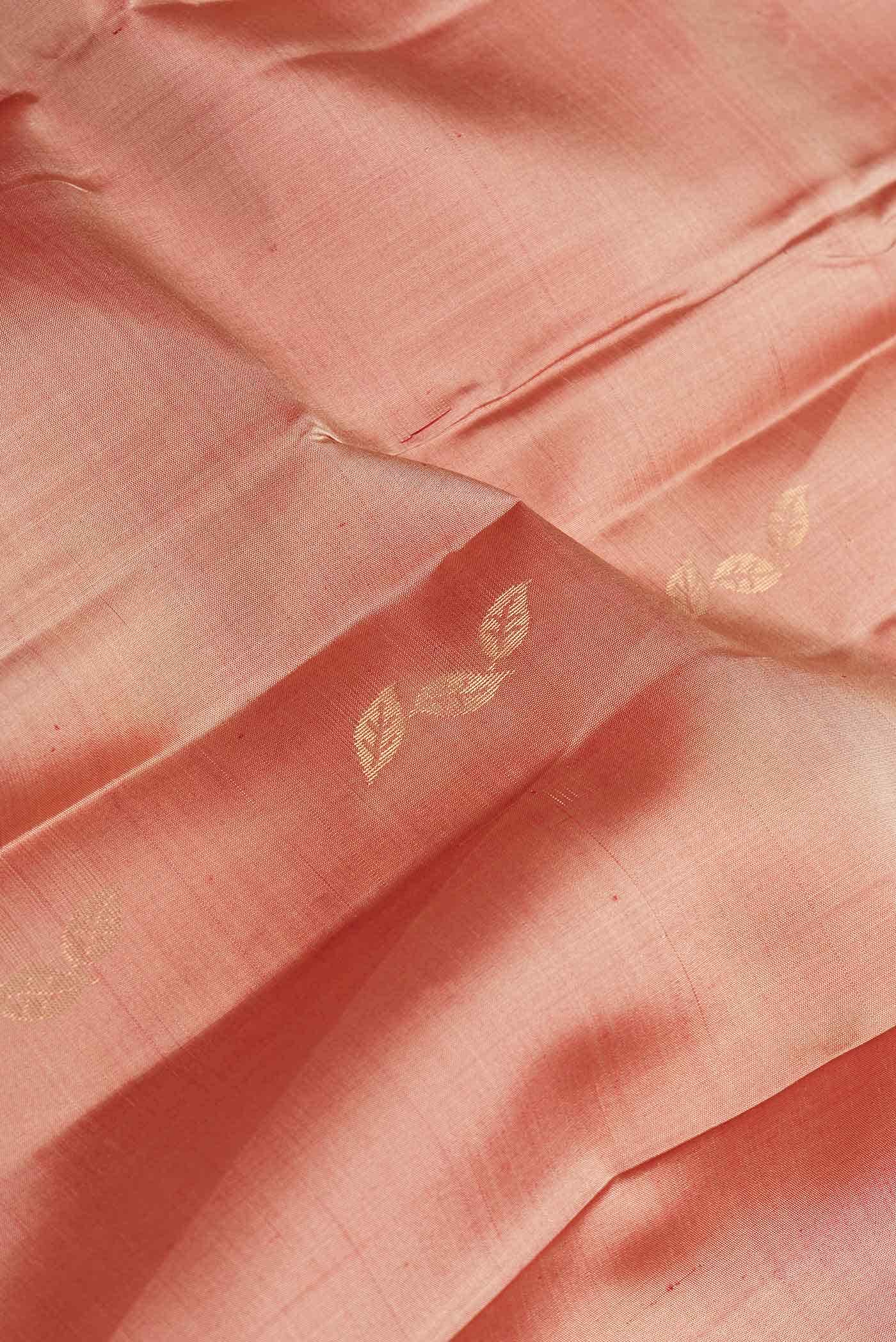 Brown Dual Tone Soft Silk Saree