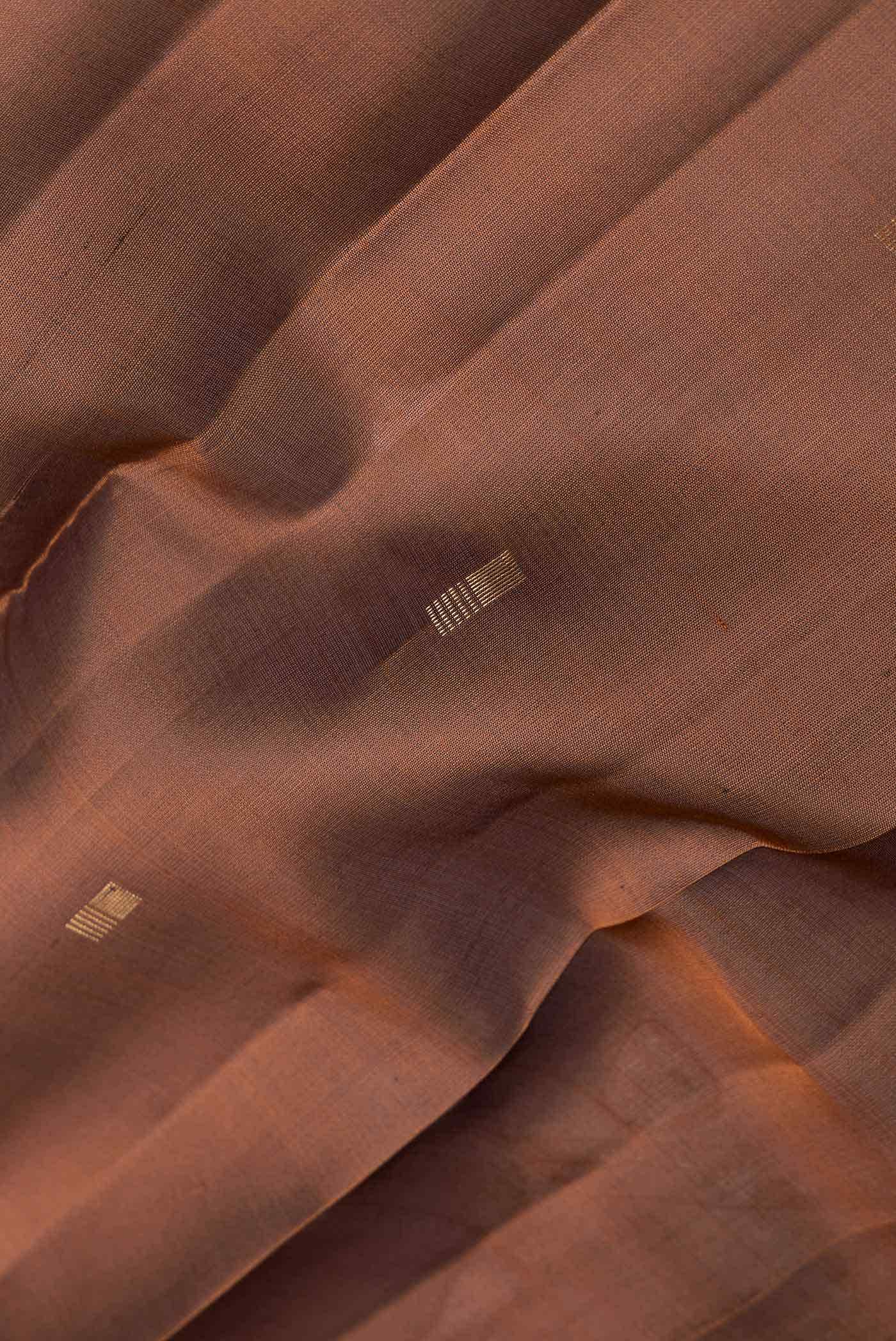 Bronze Dual Tone Soft Silk Saree