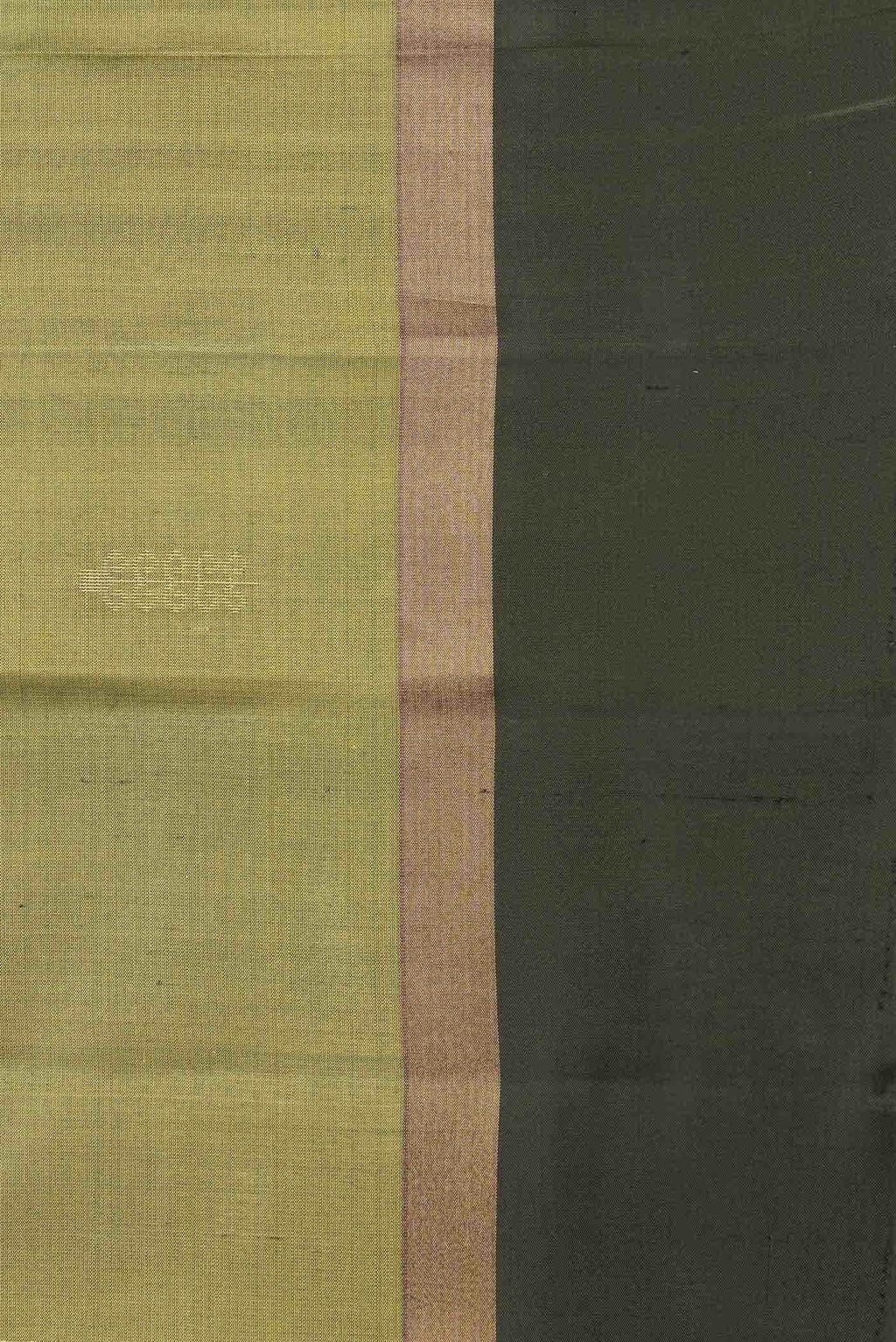 Green Dual Tone Soft Silk Saree