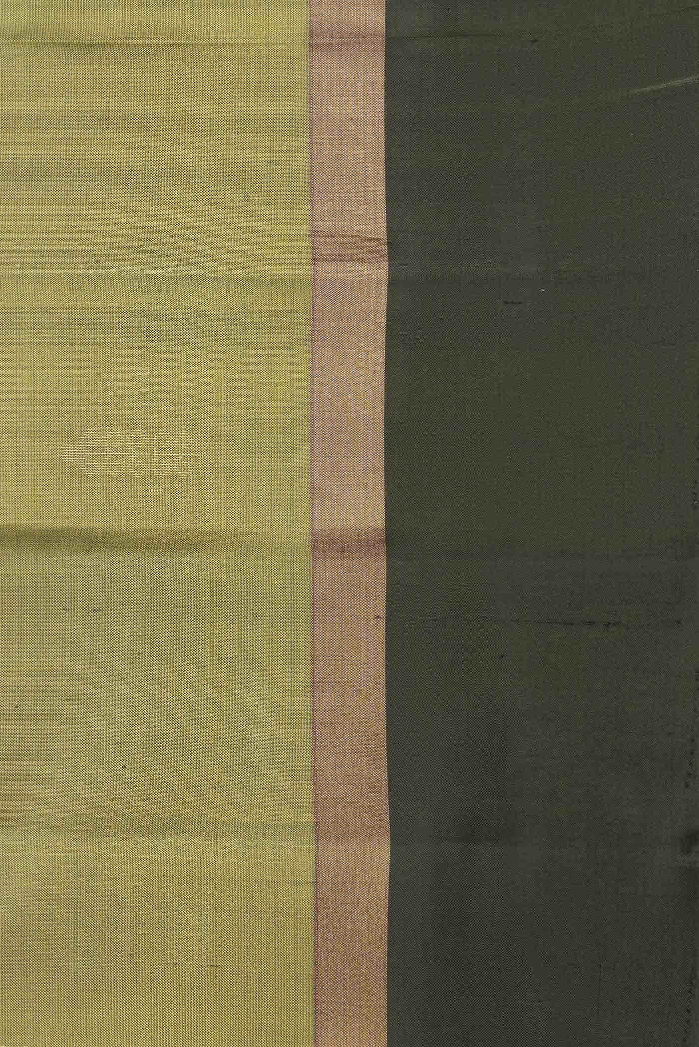 Green Dual Tone Soft Silk Saree