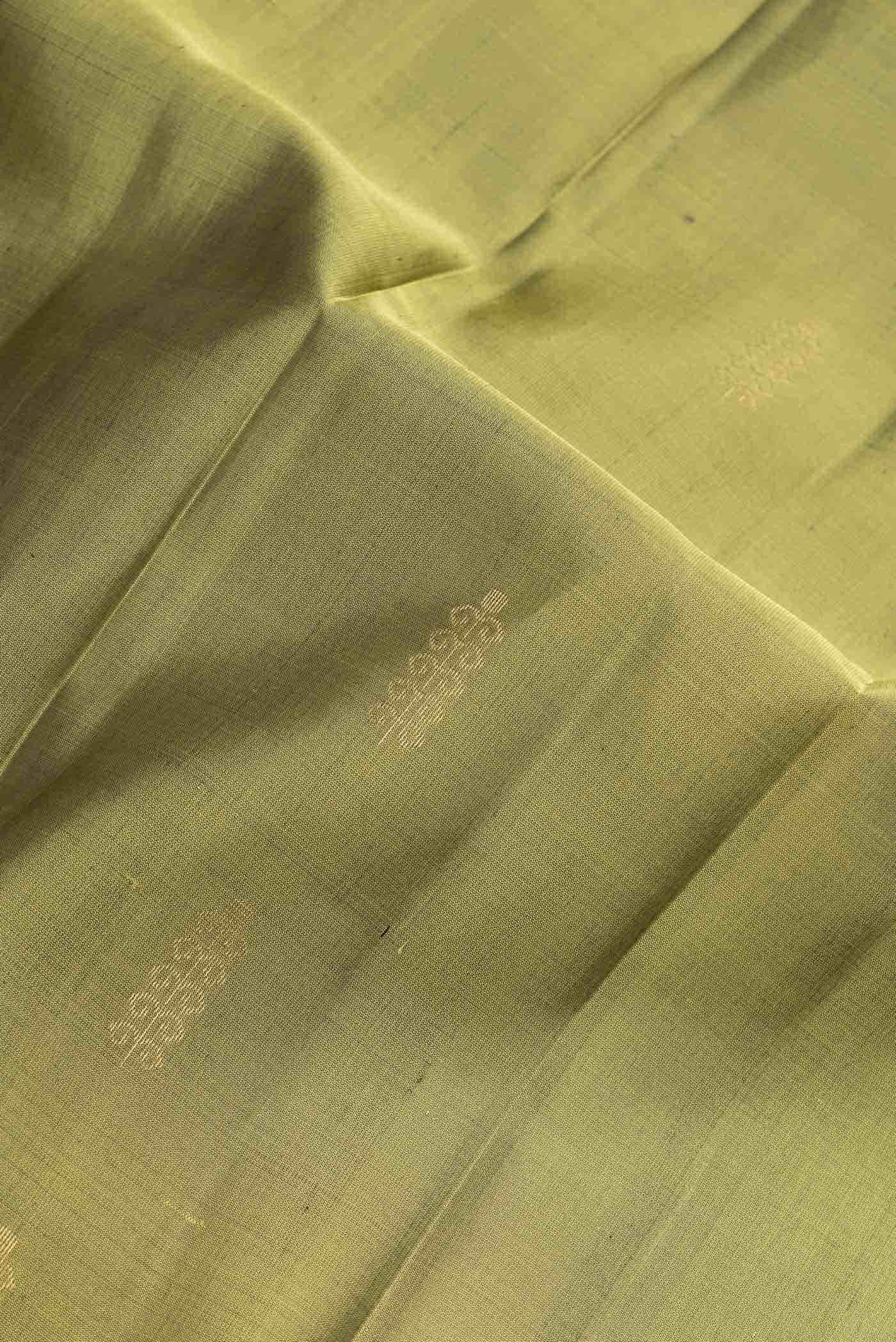 Green Dual Tone Soft Silk Saree