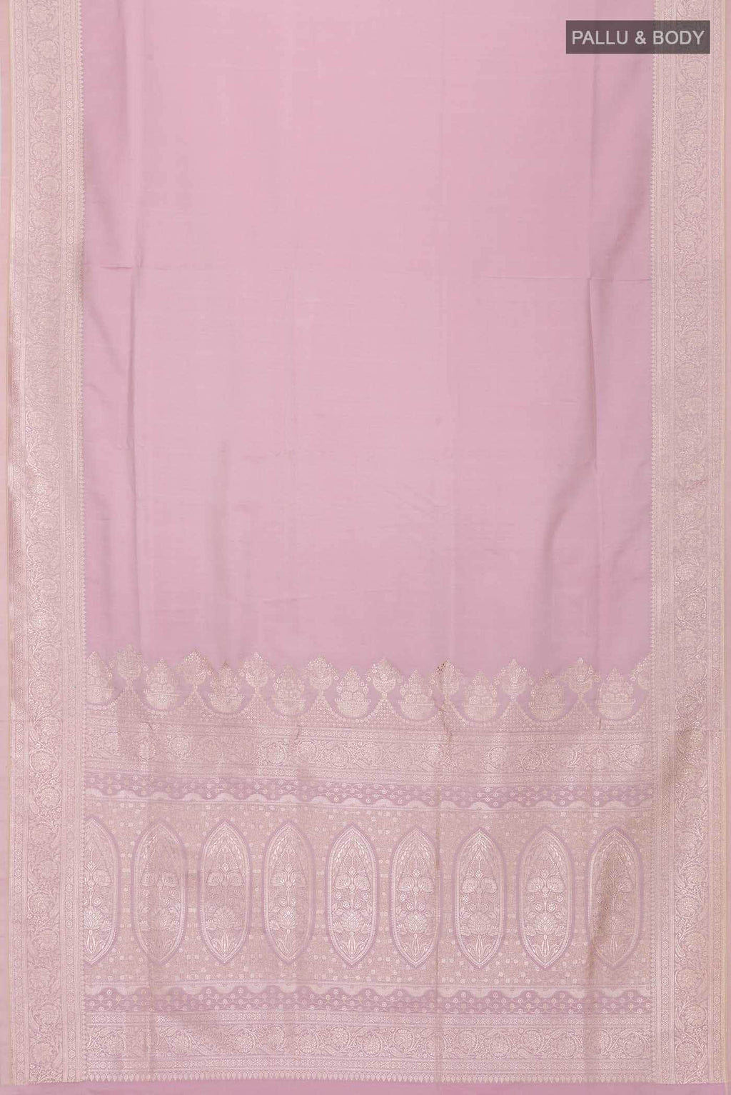 Lavender Banarasi Silk Saree