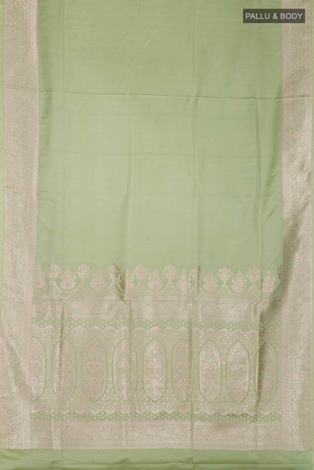 Light Green Banarasi Silk Saree