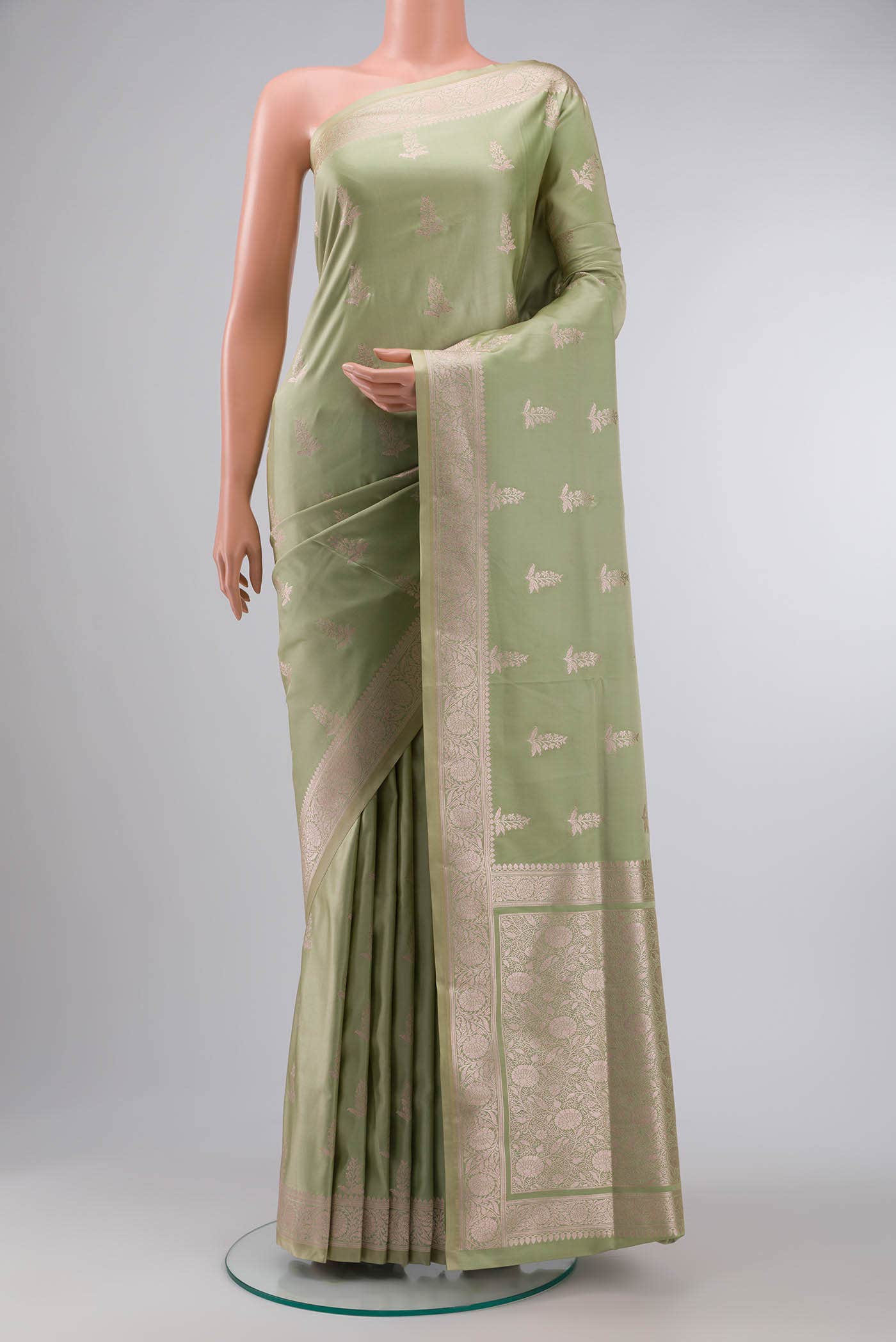 Green Banarasi Silk Saree