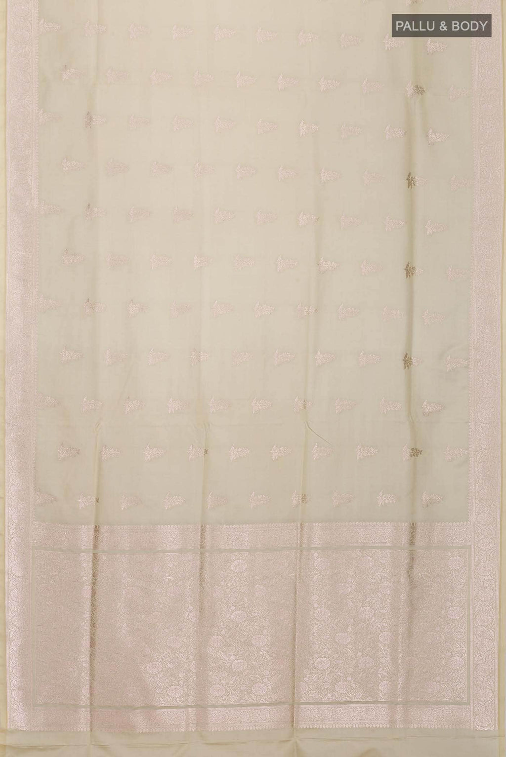 Sage Green Blended Banarasi Silk Saree