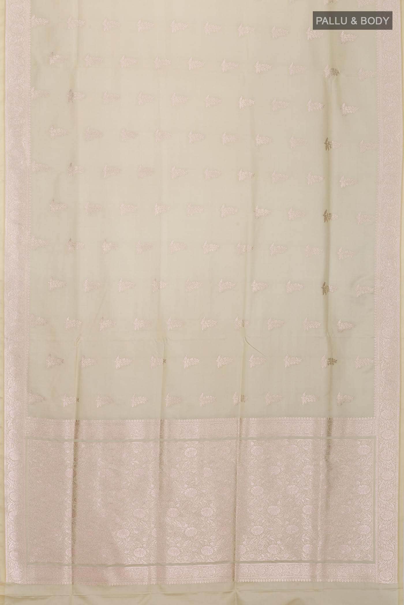 Sage Green Blended Banarasi Silk Saree