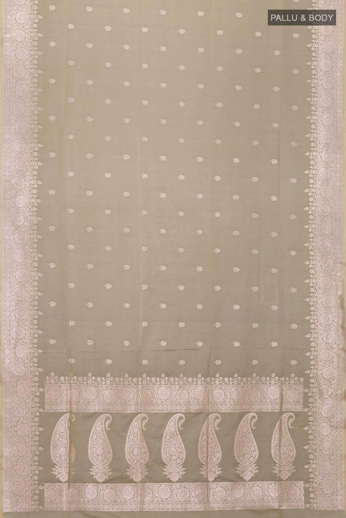 Sage Green Banarasi Silk Saree