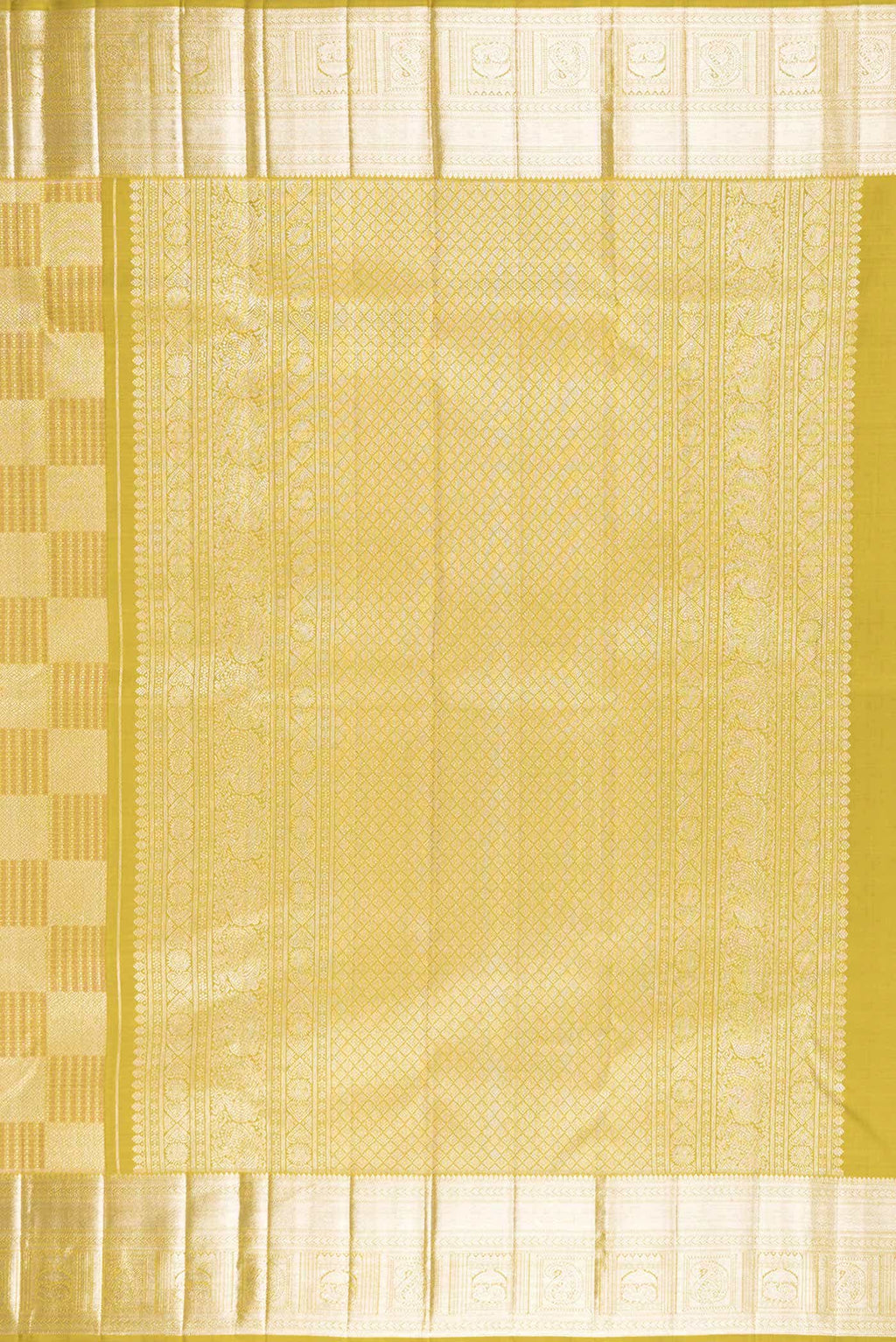 Mehandi Green Dual Tone Kanchipuram Silk Saree