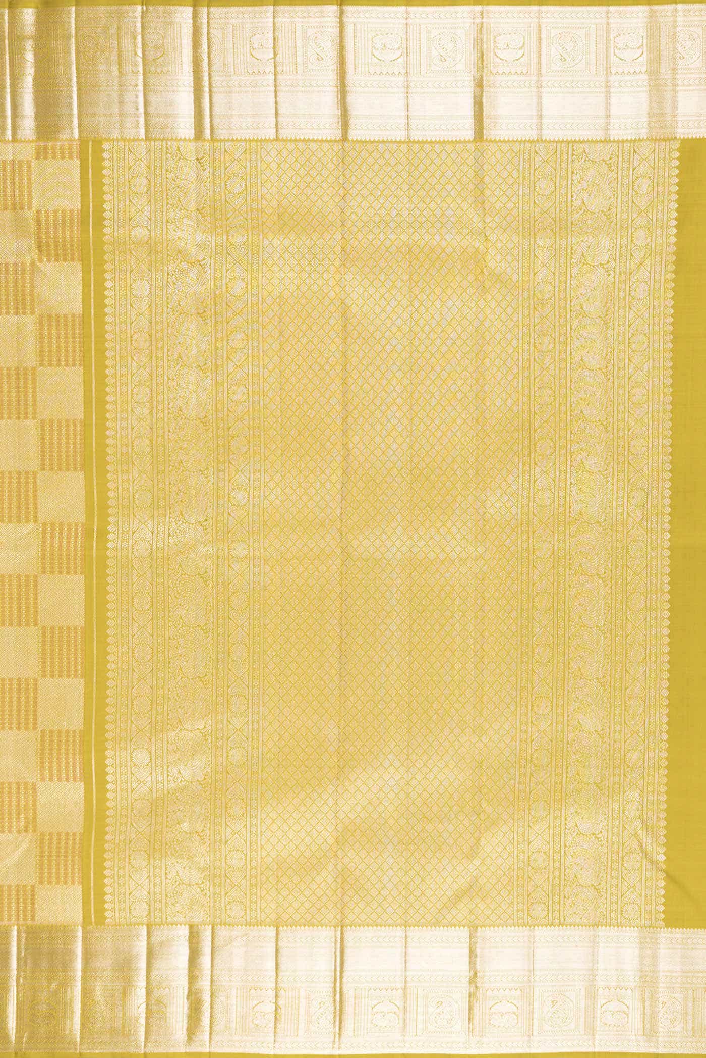 Mehandi Green Dual Tone Kanchipuram Silk Saree