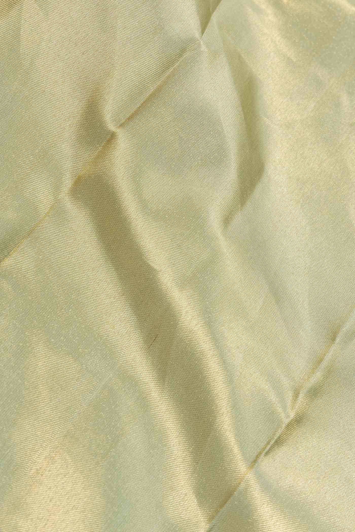 Light Green Dual Tone Kanchipuram Silk Saree