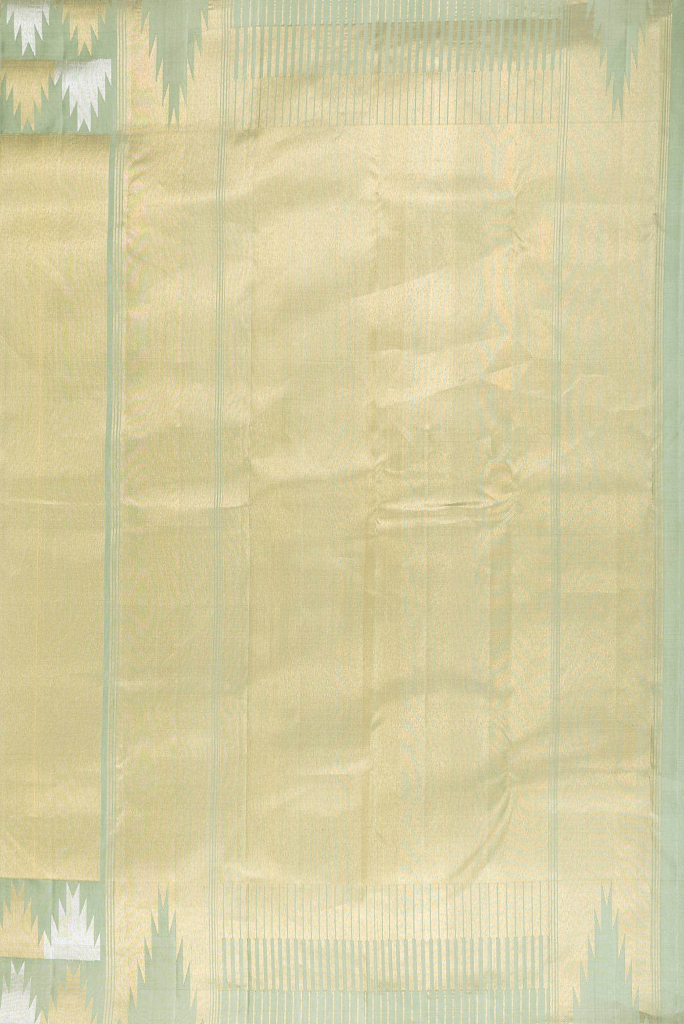 Light Green Dual Tone Kanchipuram Silk Saree