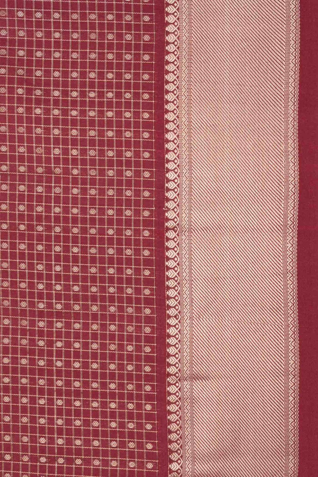 Maroon Dual Tone Soft Silk Saree