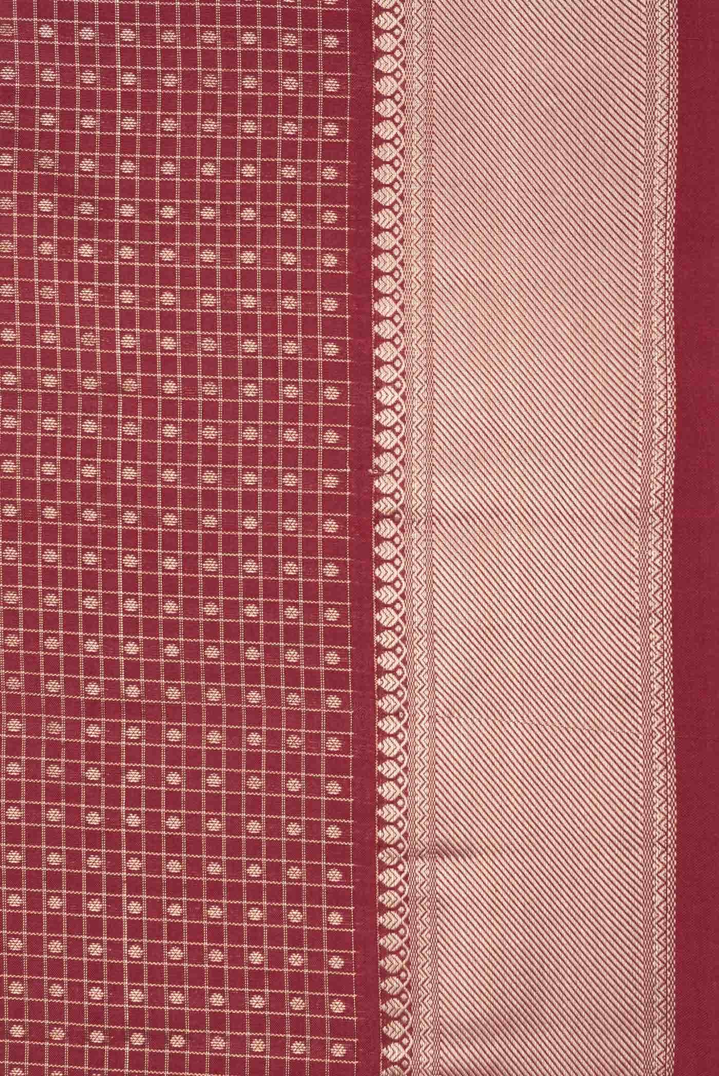 Maroon Dual Tone Soft Silk Saree