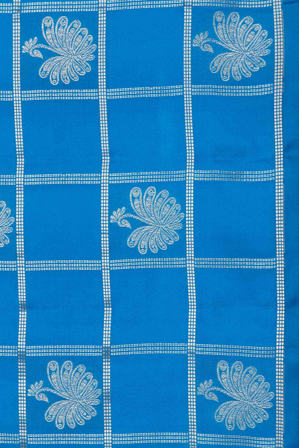 Peacock Blue Dual Tone Soft Silk Saree