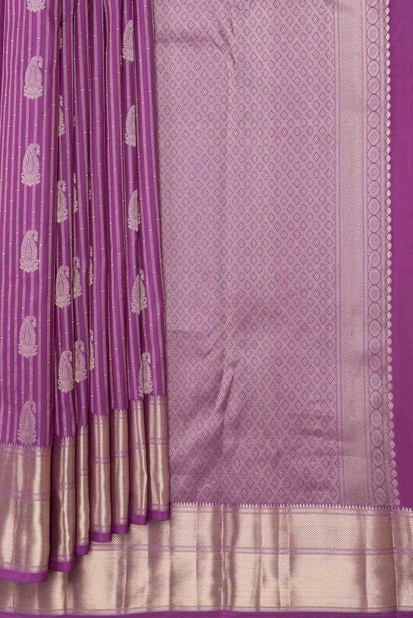 Magenta Dual Tone Soft Silk Saree